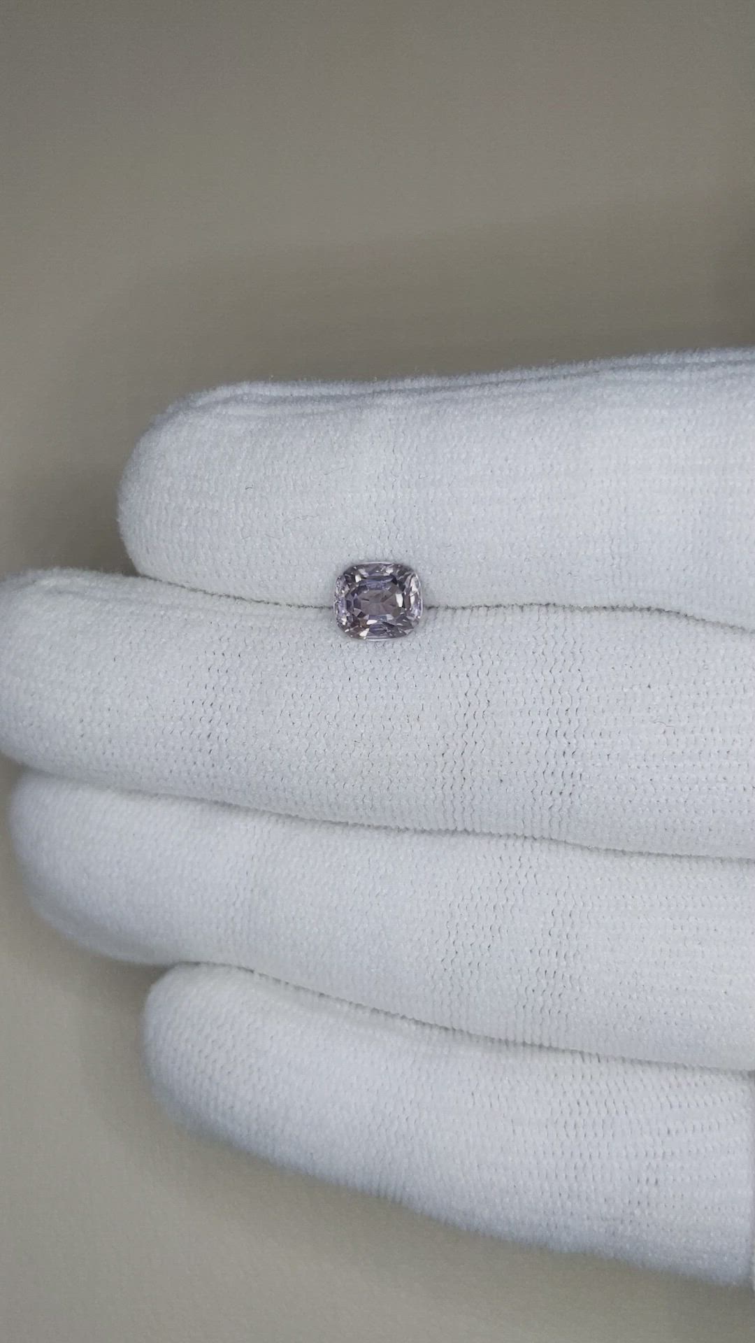 1.50 Ct. Purplish Grey Spinel from Burma (Myanmar) Size Video
