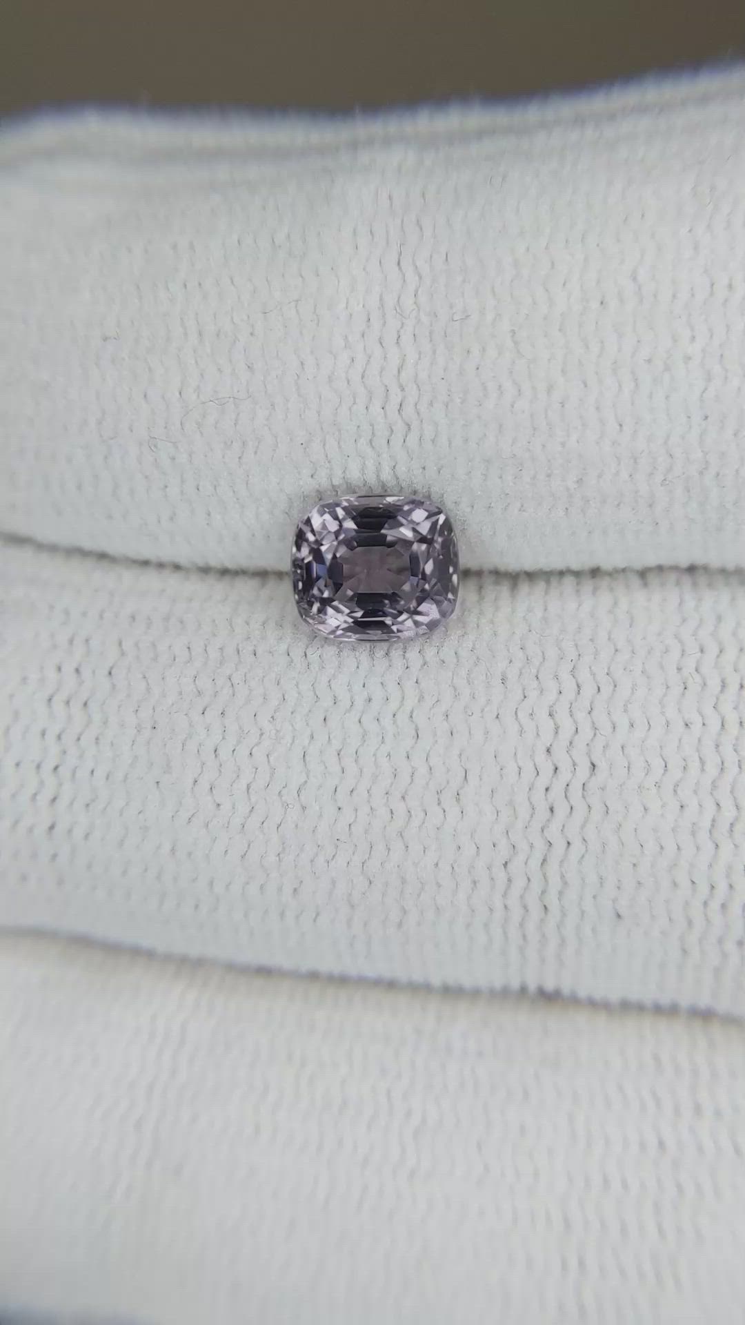 1.50 Ct. Purplish Grey Spinel from Burma (Myanmar) Size Video
