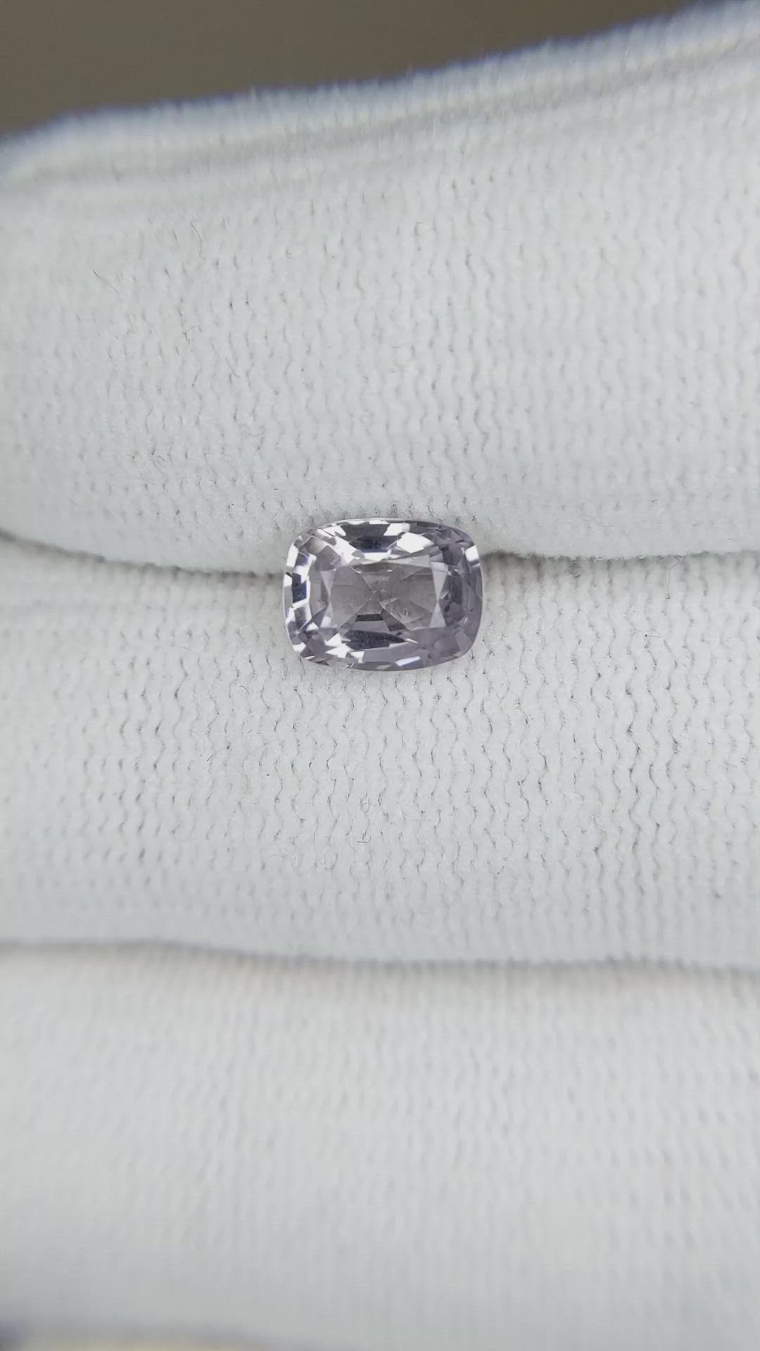 1.45 Ct. Purplish Grey Spinel from Burma (Myanmar) Size Video
