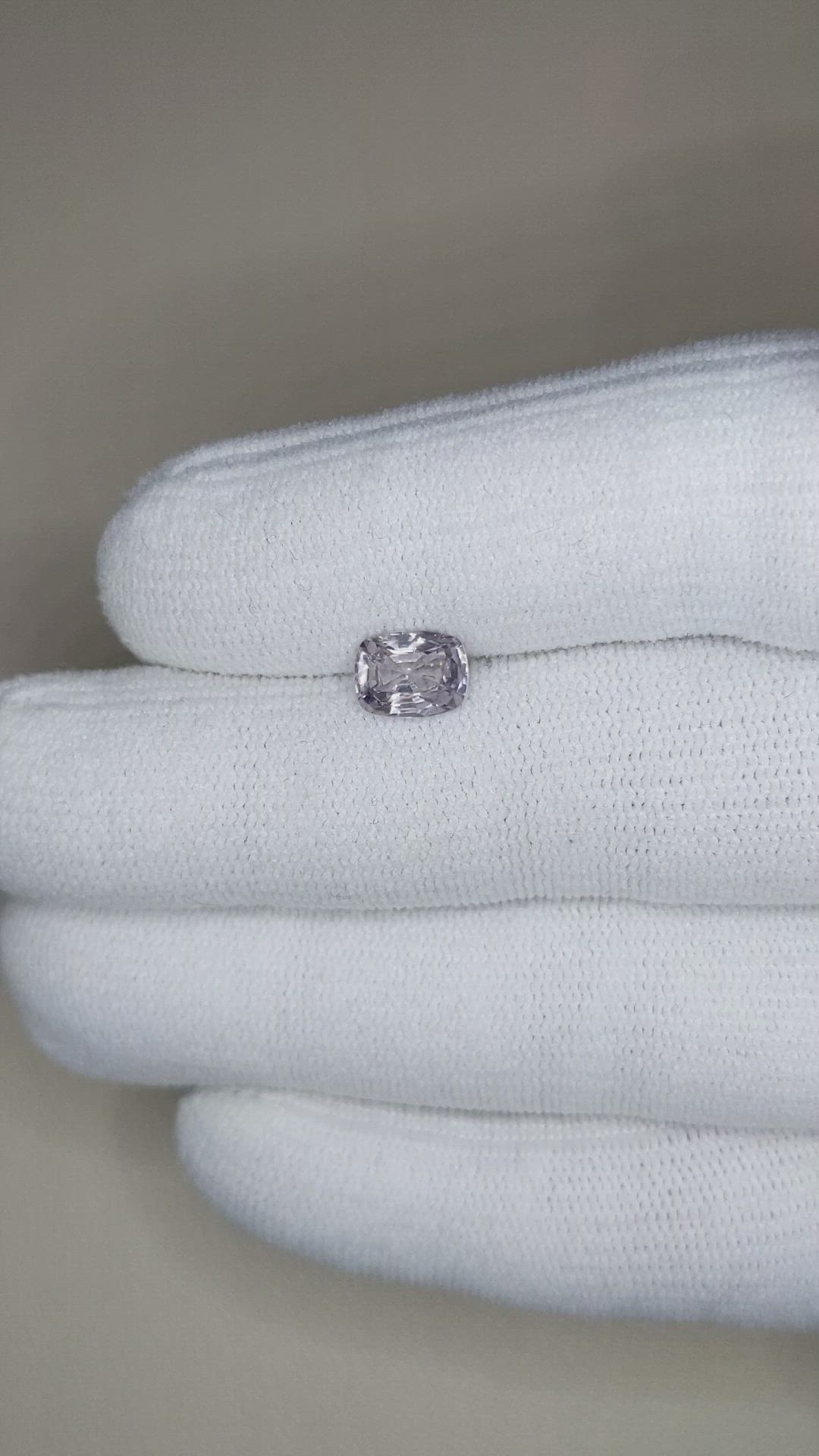 1.45 Ct. Purplish Grey Spinel from Burma (Myanmar) Size Video