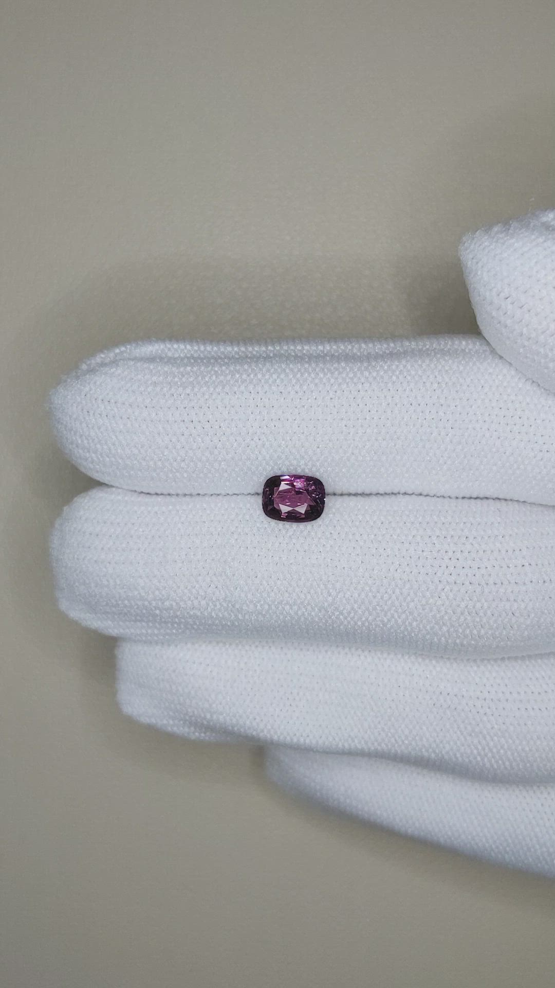 1.03 Ct. Purple Spinel from Burma (Myanmar) Size Video