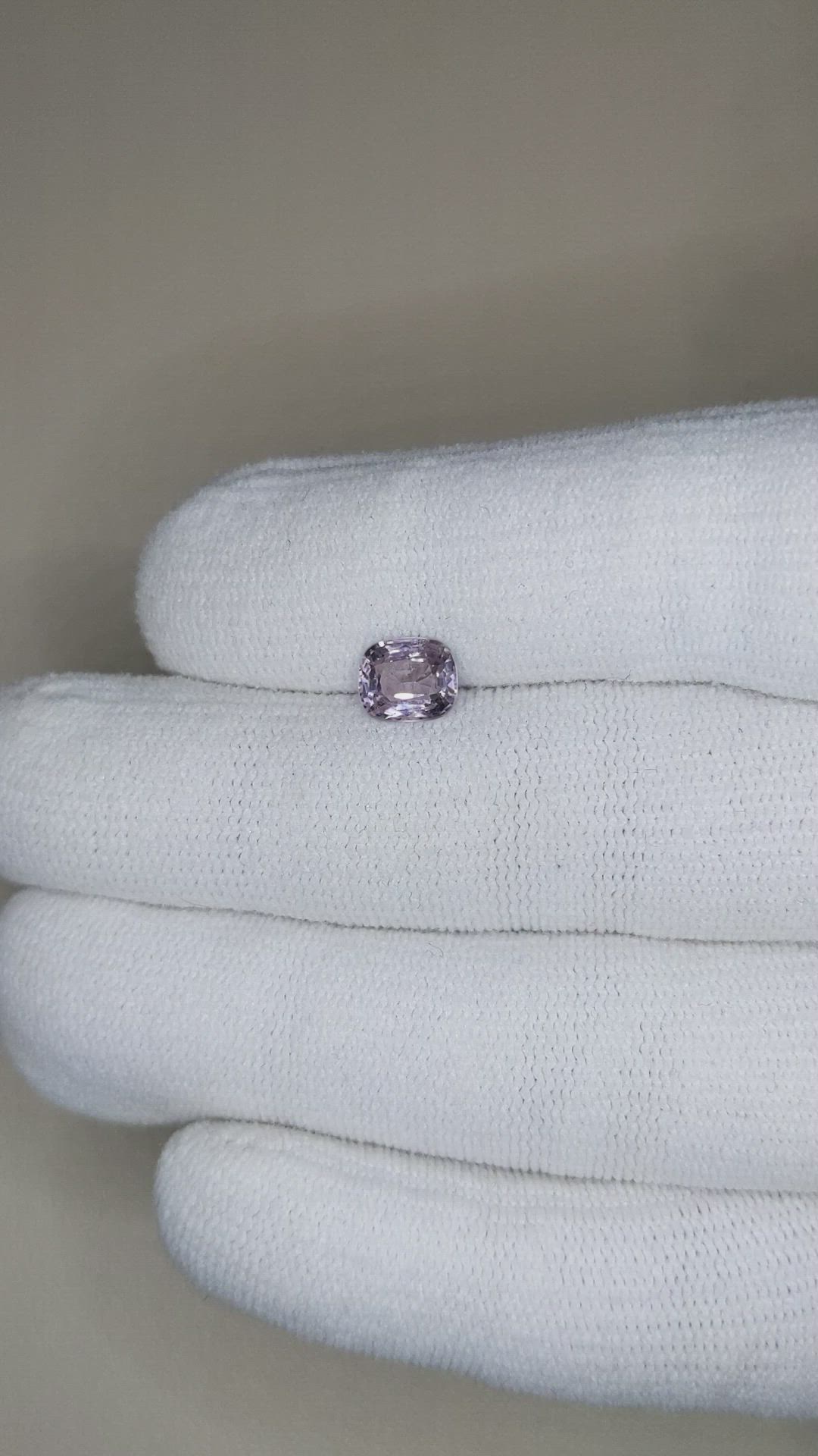 1.22 Ct. Purple Spinel from Burma (Myanmar) Size Video