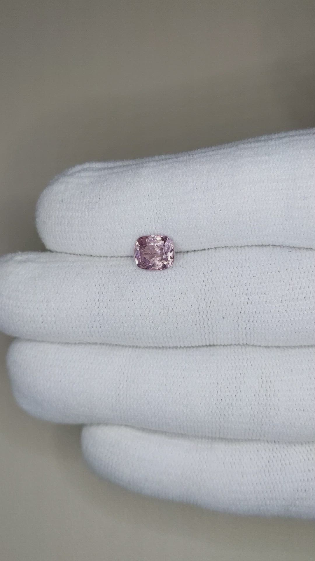 1.35 Ct. Pinkish Purple Spinel from Burma (Myanmar) Size Video