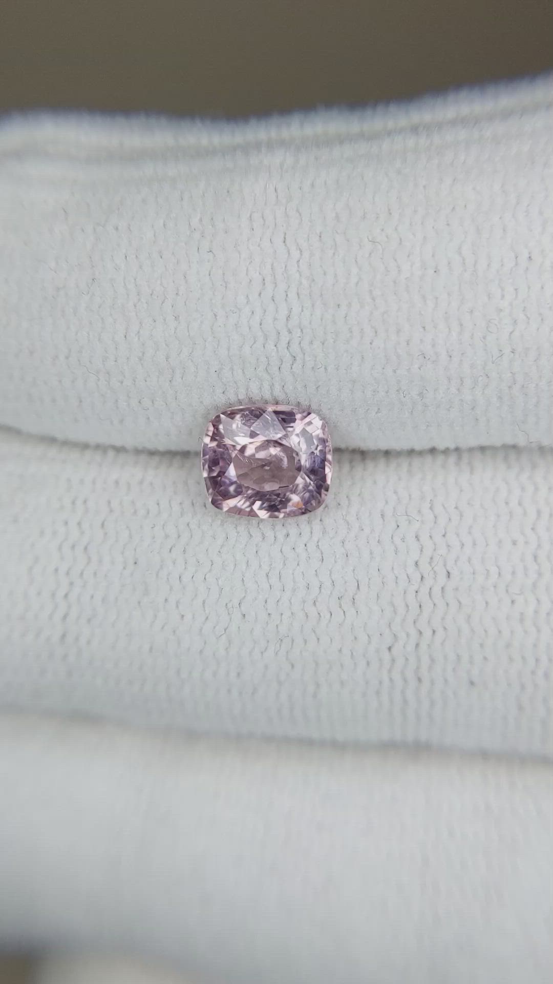 1.35 Ct. Pinkish Purple Spinel from Burma (Myanmar) Size Video
