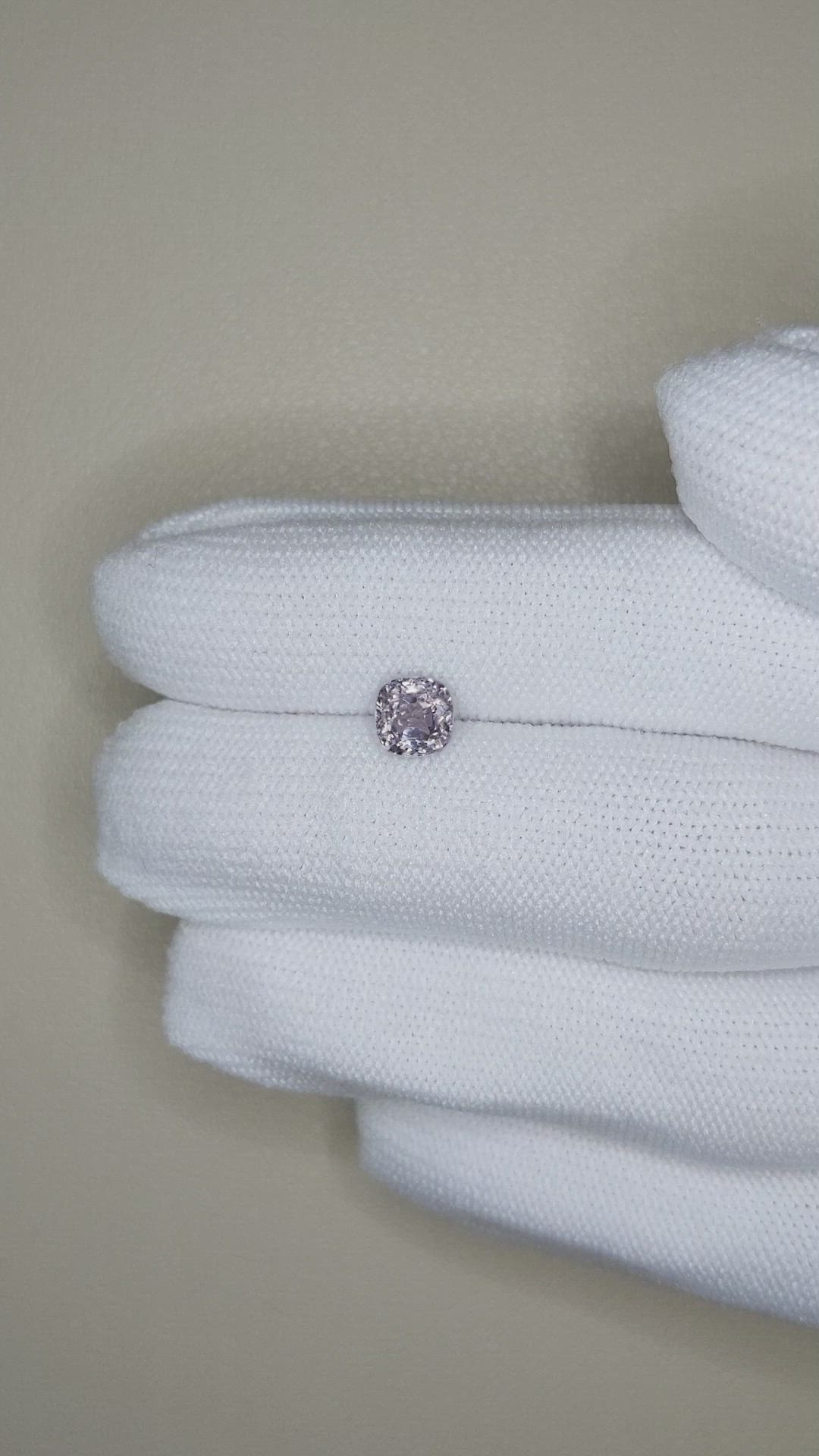 1.15 Ct. Purplish Grey Spinel from Burma (Myanmar) Size Video