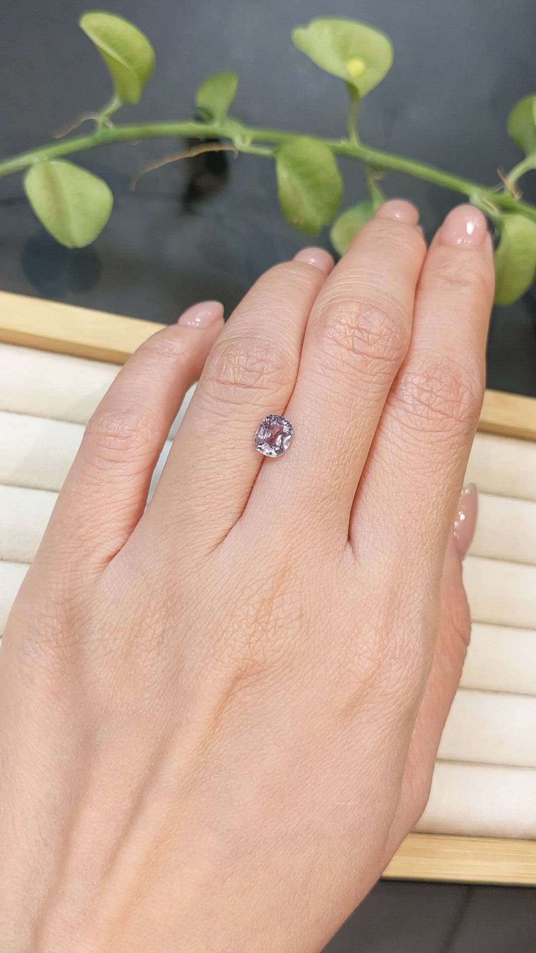 1.15 Ct. Purple Spinel from Burma (Myanmar) Size Video