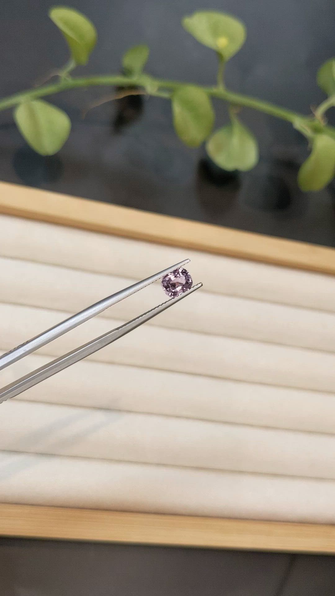1.15 Ct. Purple Spinel from Burma (Myanmar) Size Video