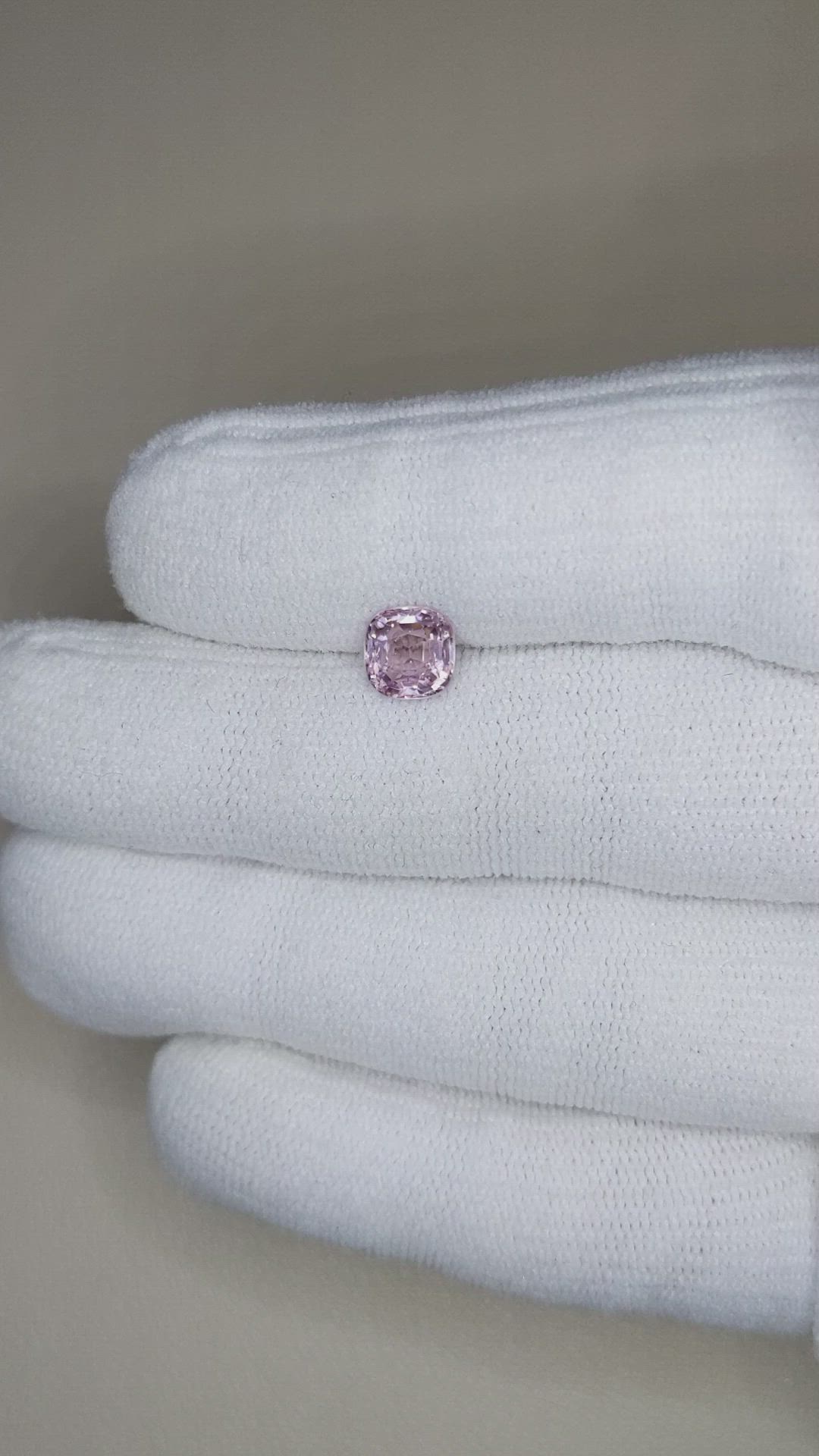 1.25 Ct. Purplish Pink Spinel from Burma (Myanmar) Size Video
