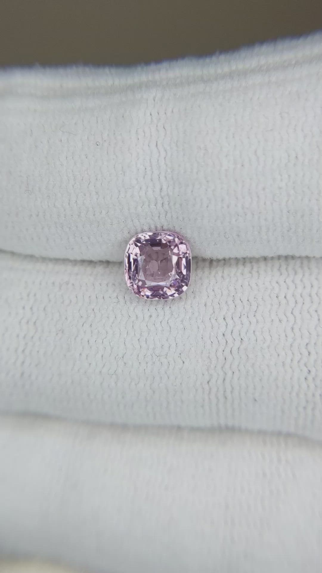 1.25 Ct. Purplish Pink Spinel from Burma (Myanmar) Size Video