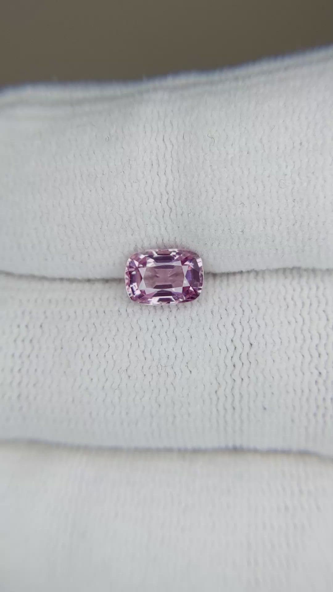 1.10 Ct. Pink Spinel from Burma (Myanmar) Size Video