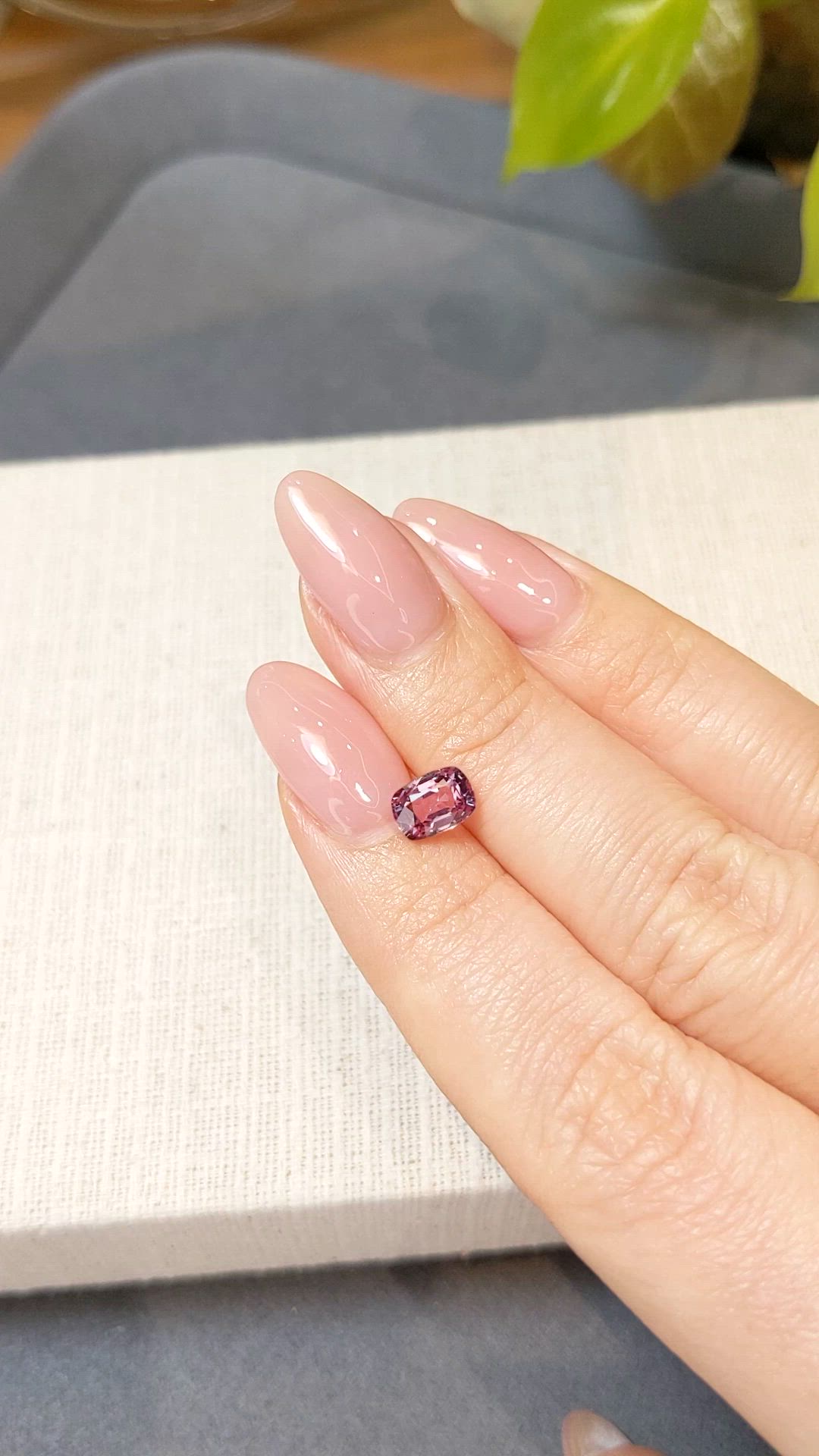 1.10 Ct. Pink Spinel from Burma (Myanmar) Size Video