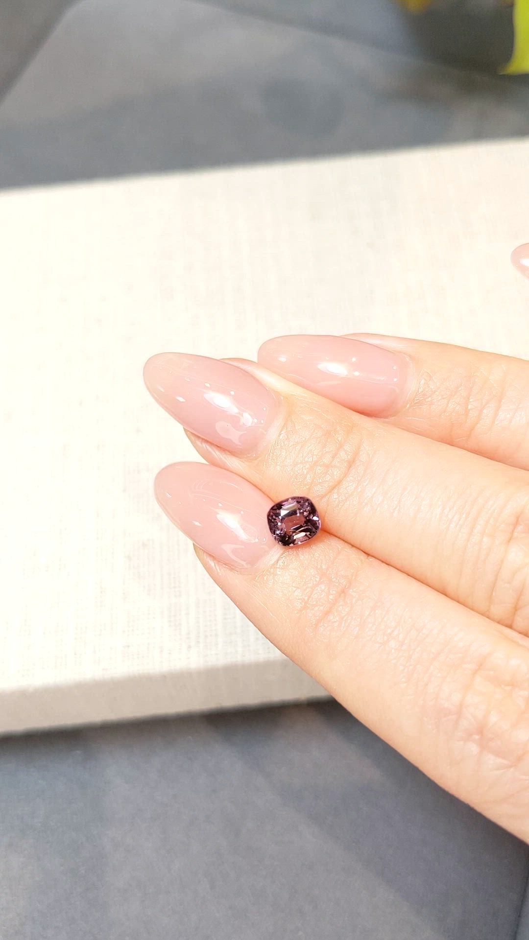 1.05 Ct. Purple Spinel from Burma (Myanmar) Size Video