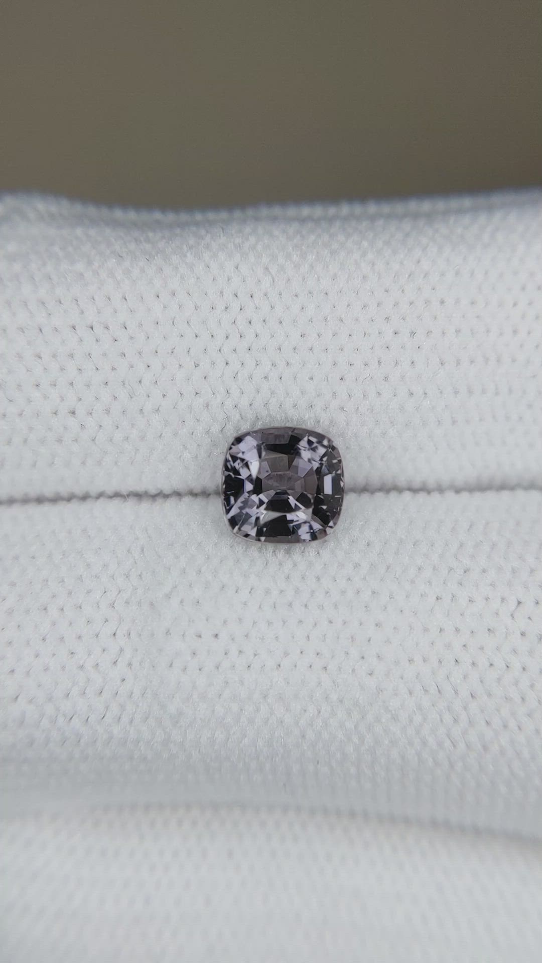 1.31 Ct. Purplish Grey Spinel from Burma (Myanmar) Size Video