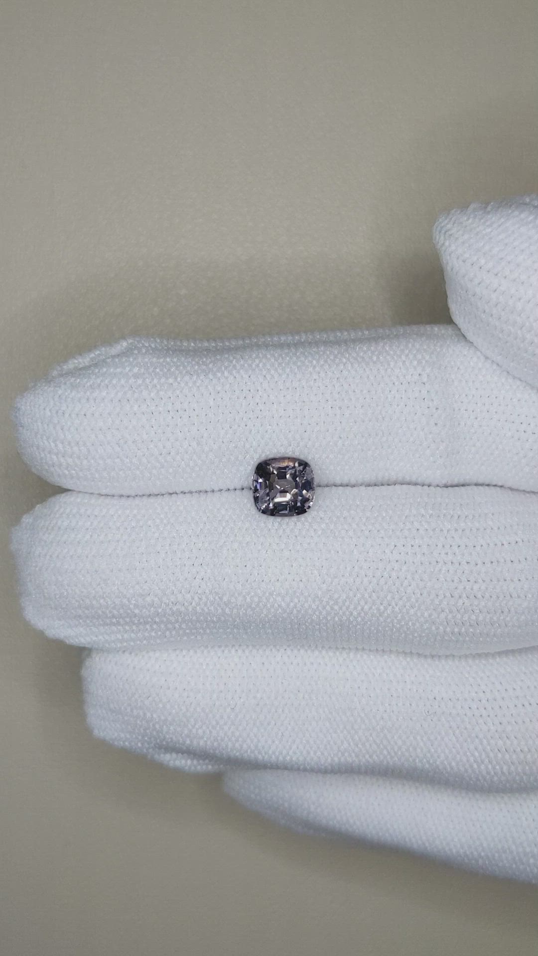 1.31 Ct. Purplish Grey Spinel from Burma (Myanmar) Size Video