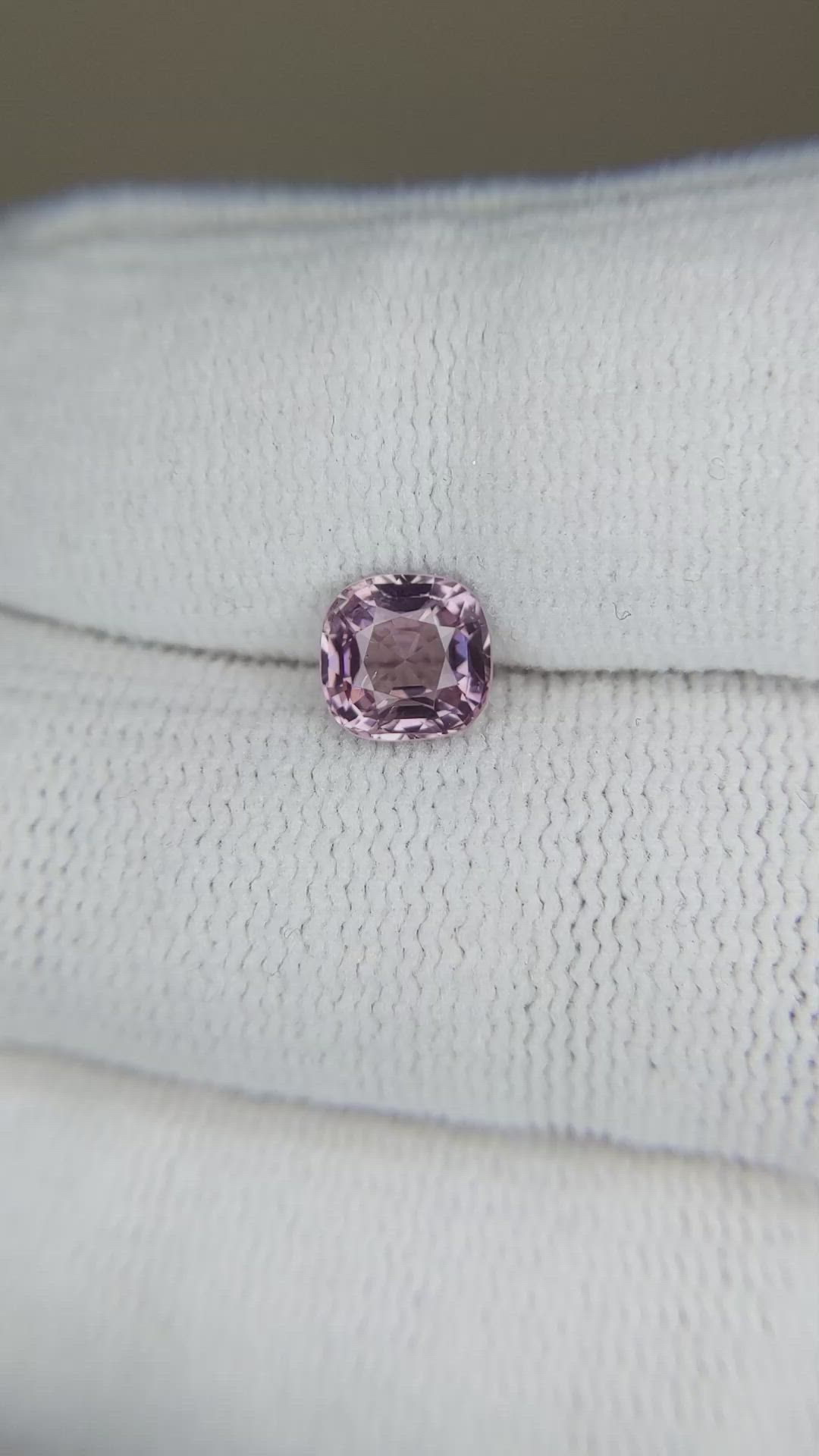 1.11 Ct. Purplish Pink Spinel from Burma (Myanmar) Size Video