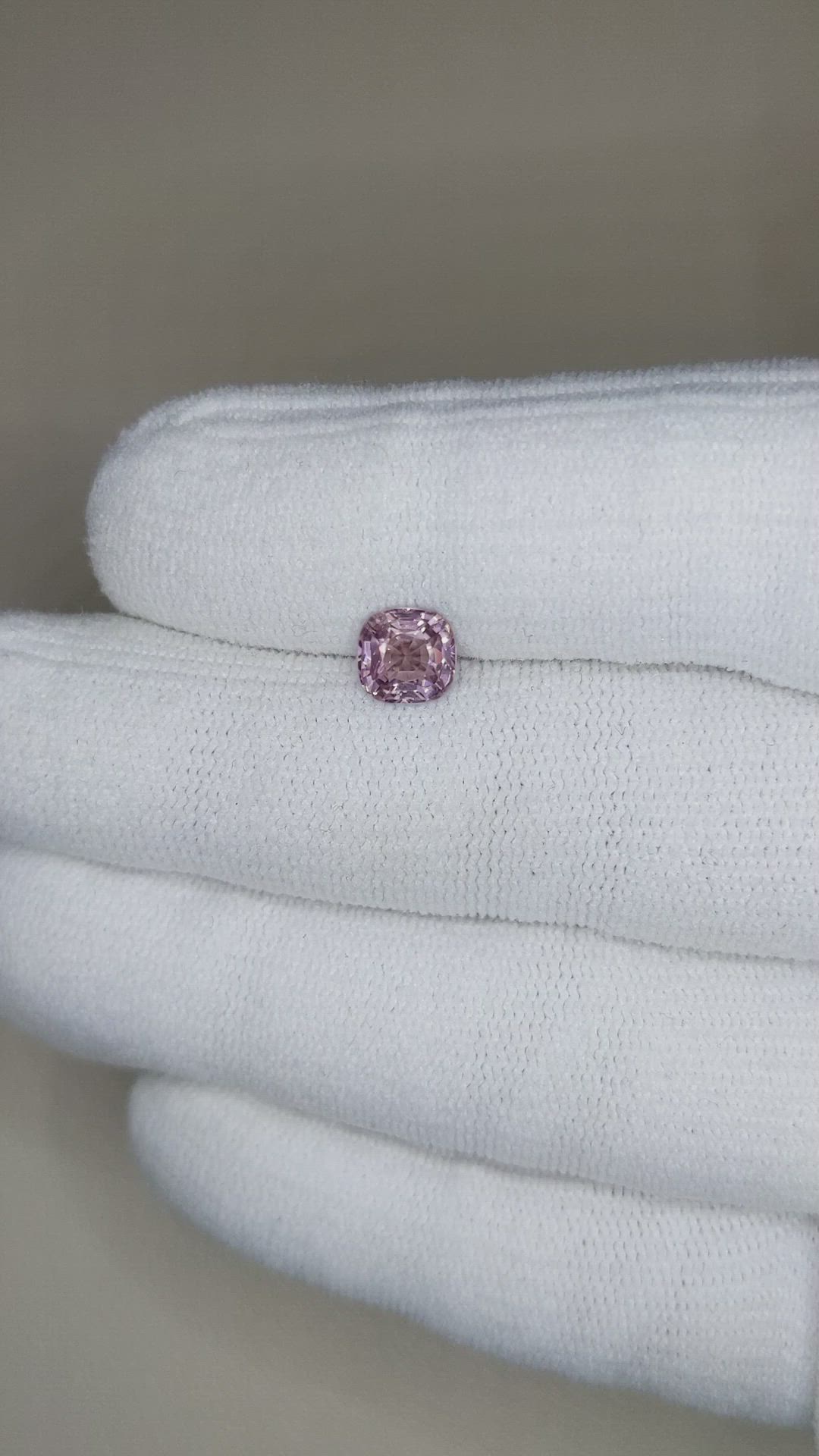 1.11 Ct. Purplish Pink Spinel from Burma (Myanmar) Size Video