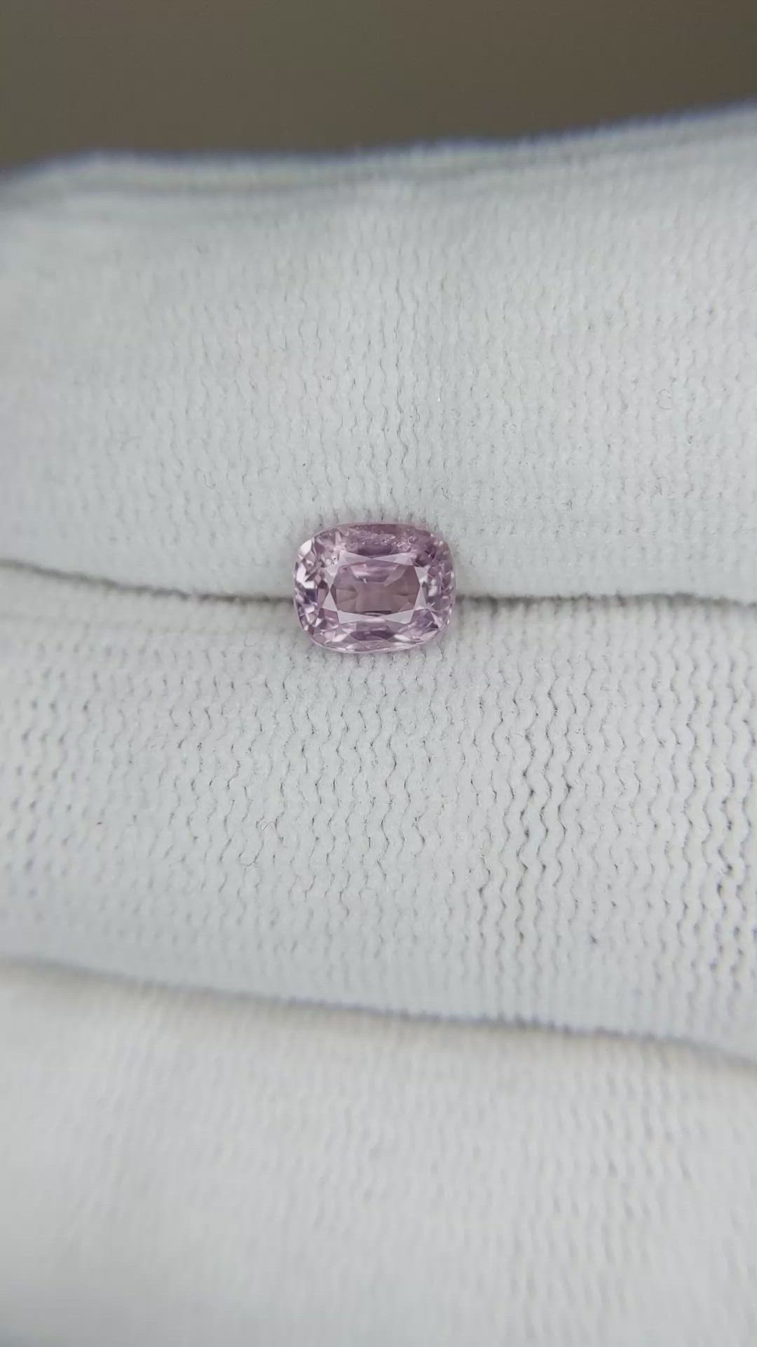 1.06 Ct. Purplish Pink Spinel from Burma (Myanmar) Size Video
