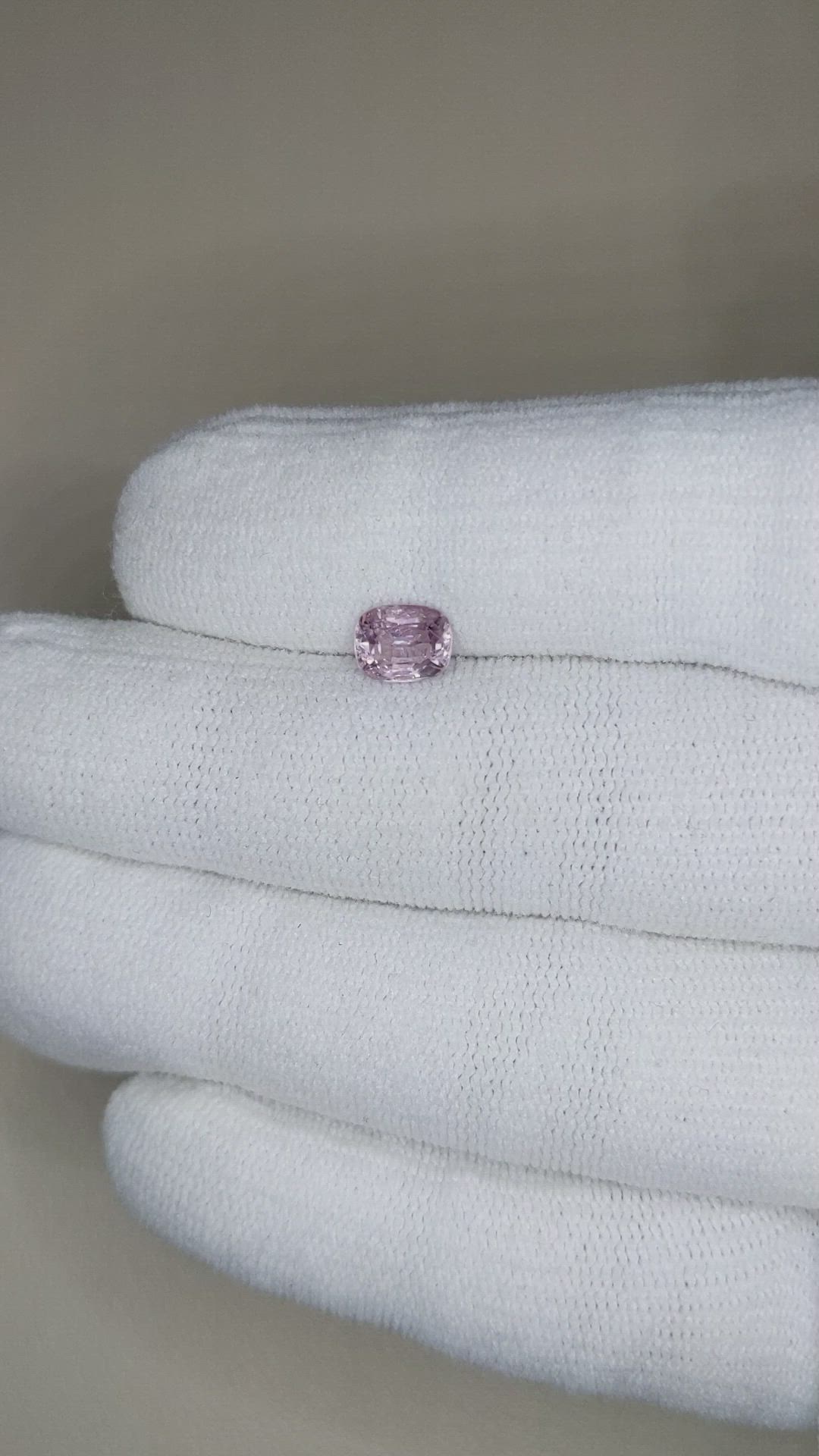 1.06 Ct. Purplish Pink Spinel from Burma (Myanmar) Size Video