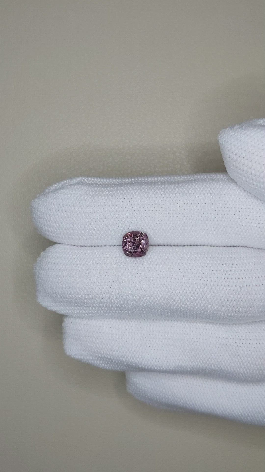 1.25 Ct. Purple Spinel from Burma (Myanmar) Size Video