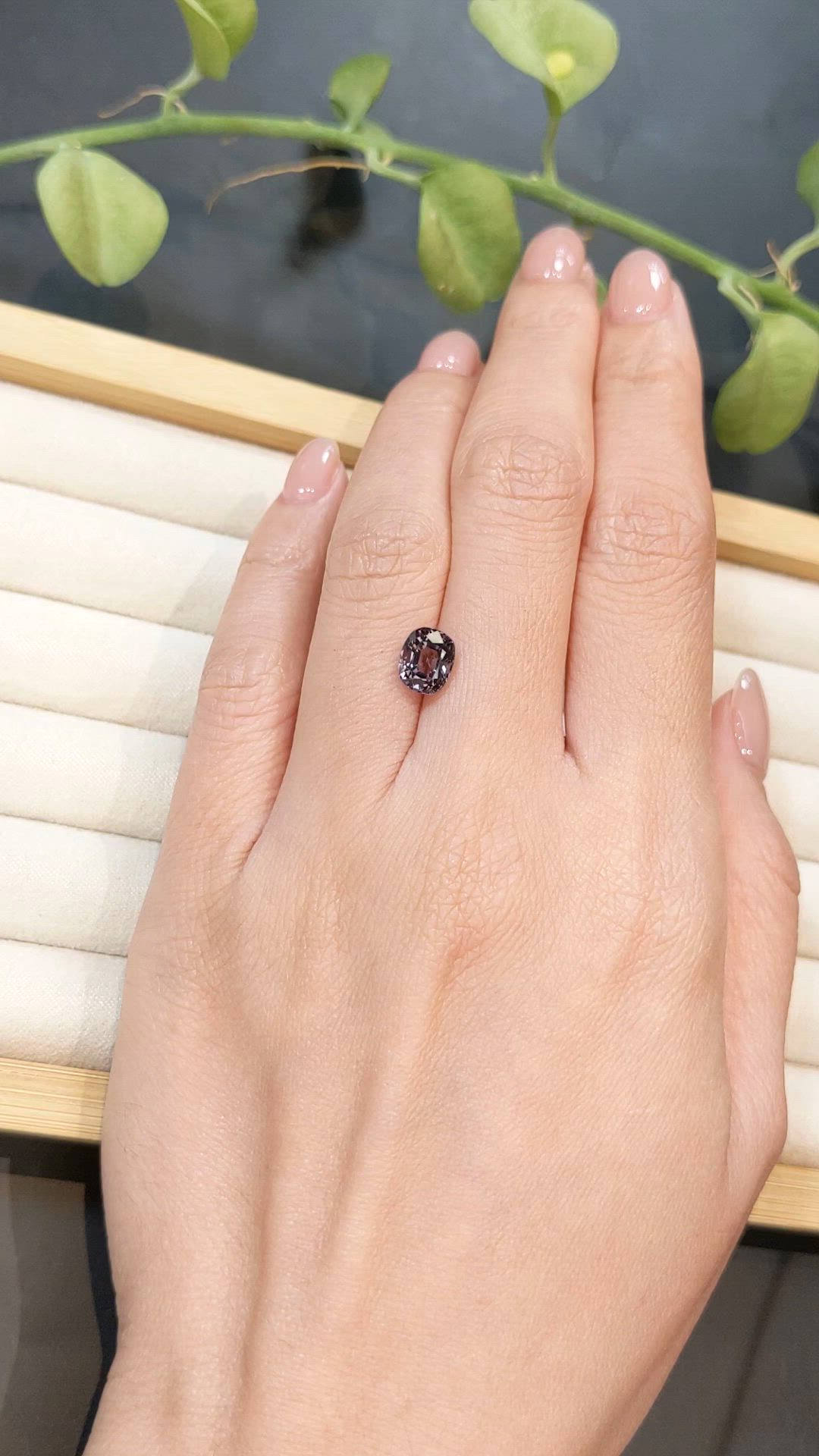 1.90 Ct. Purple Spinel from Burma (Myanmar) Size Video