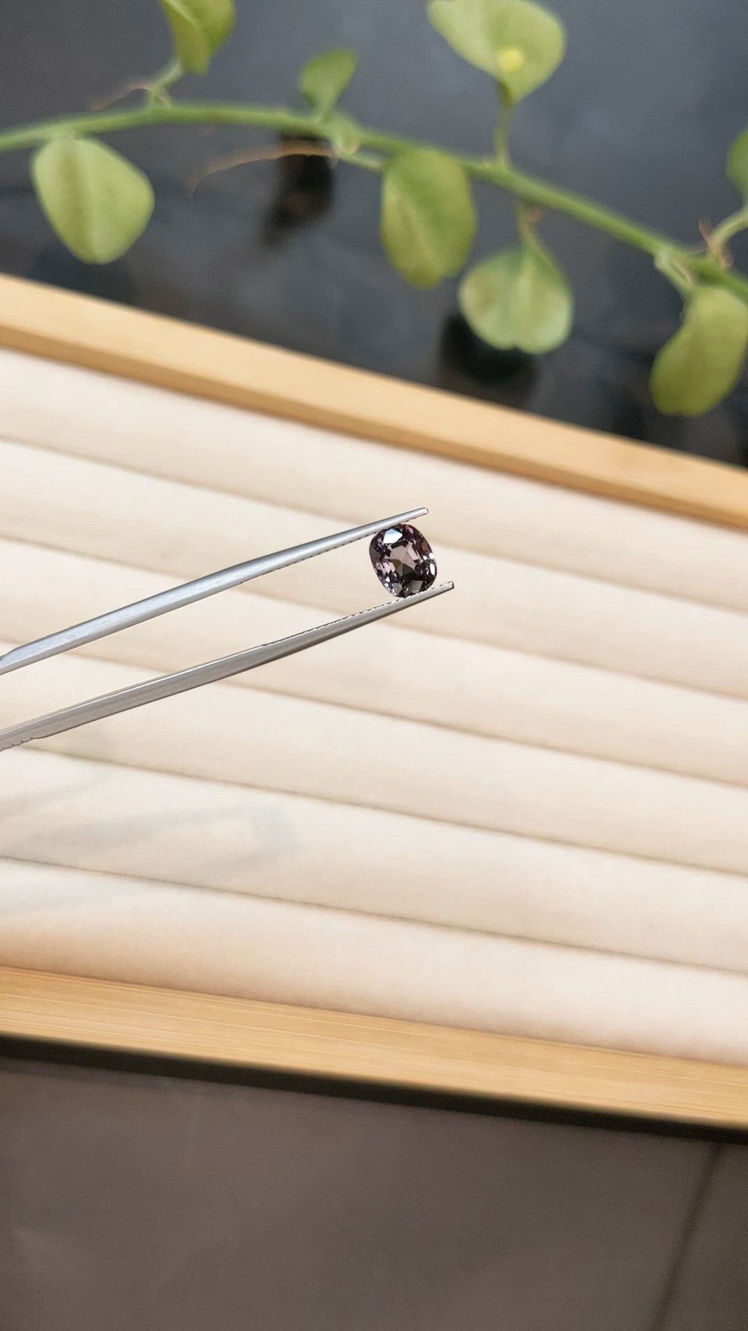 1.90 Ct. Purple Spinel from Burma (Myanmar) Size Video