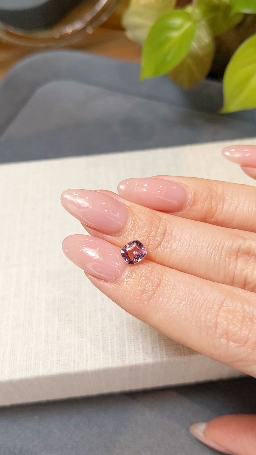 1.14 Ct. Pink Spinel from Burma (Myanmar) Size Video