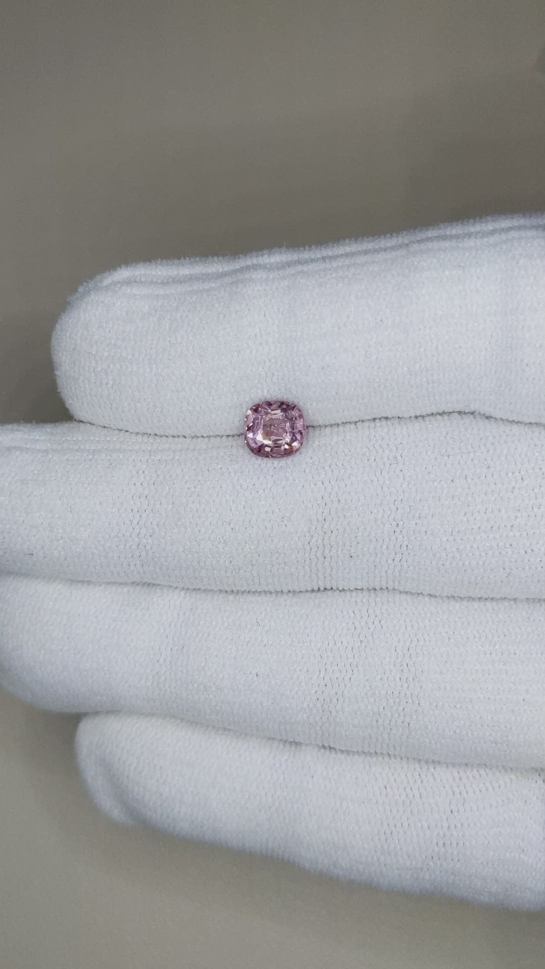 1.10 Ct. Purplish Pink Spinel from Burma (Myanmar) Size Video