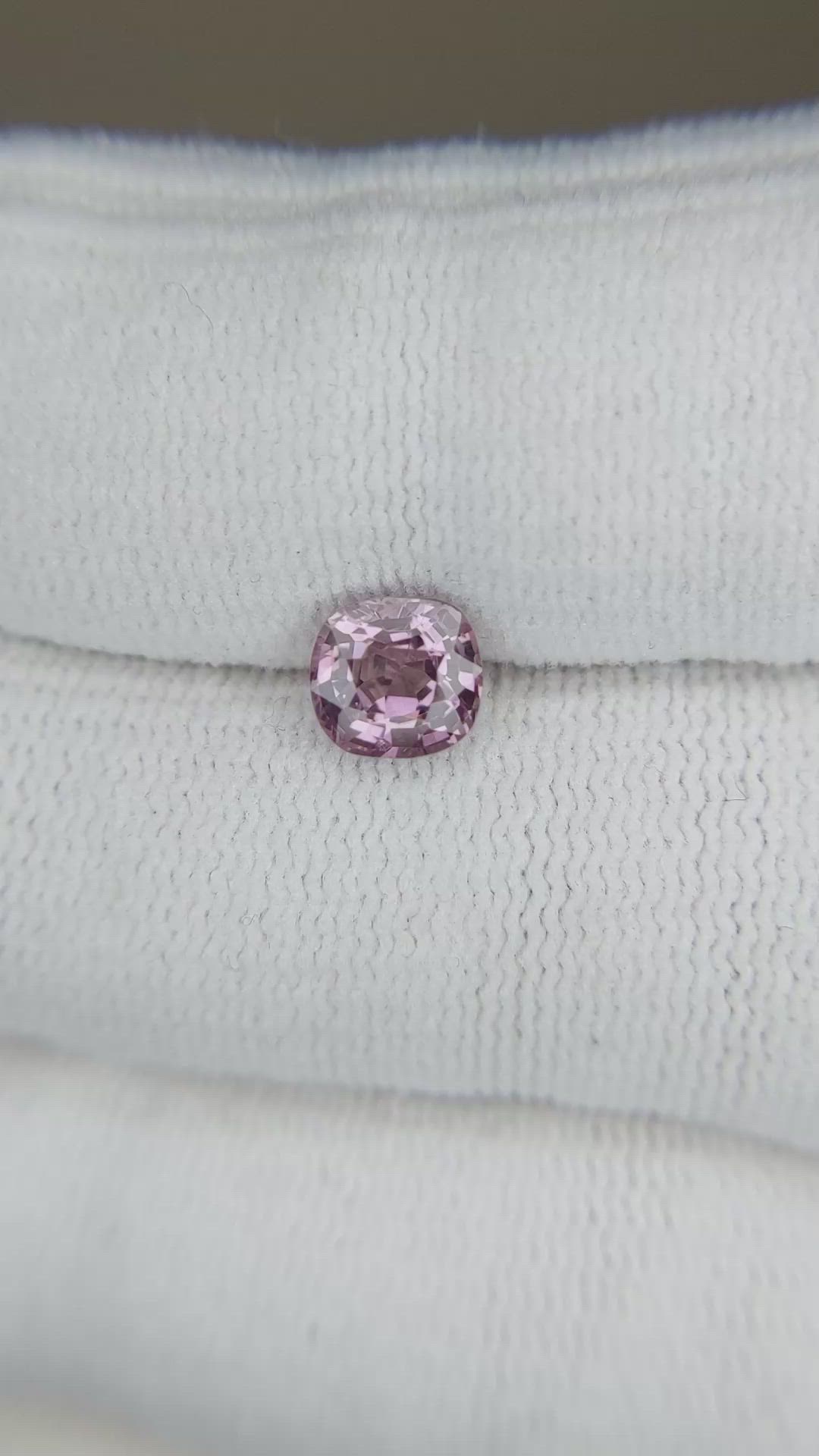 1.10 Ct. Purplish Pink Spinel from Burma (Myanmar) Size Video