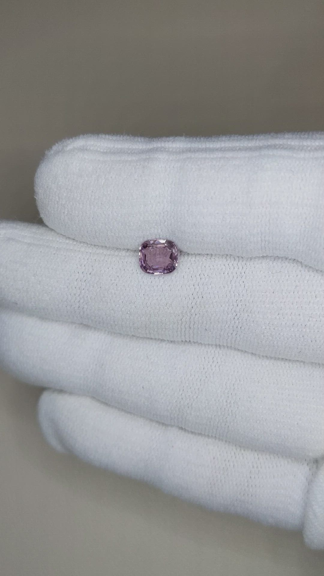 1.05 Ct. Pinkish Purple Spinel from Burma (Myanmar) Size Video