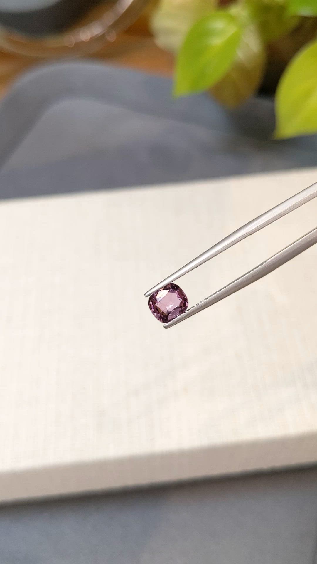 1.19 Ct. Purplish Pink Spinel from Burma (Myanmar) Size Video