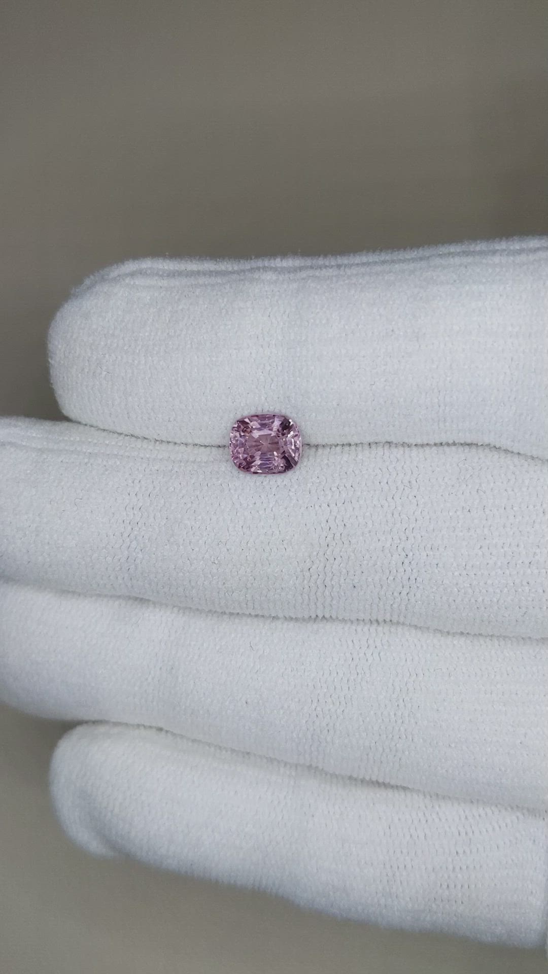 1.19 Ct. Purplish Pink Spinel from Burma (Myanmar) Size Video