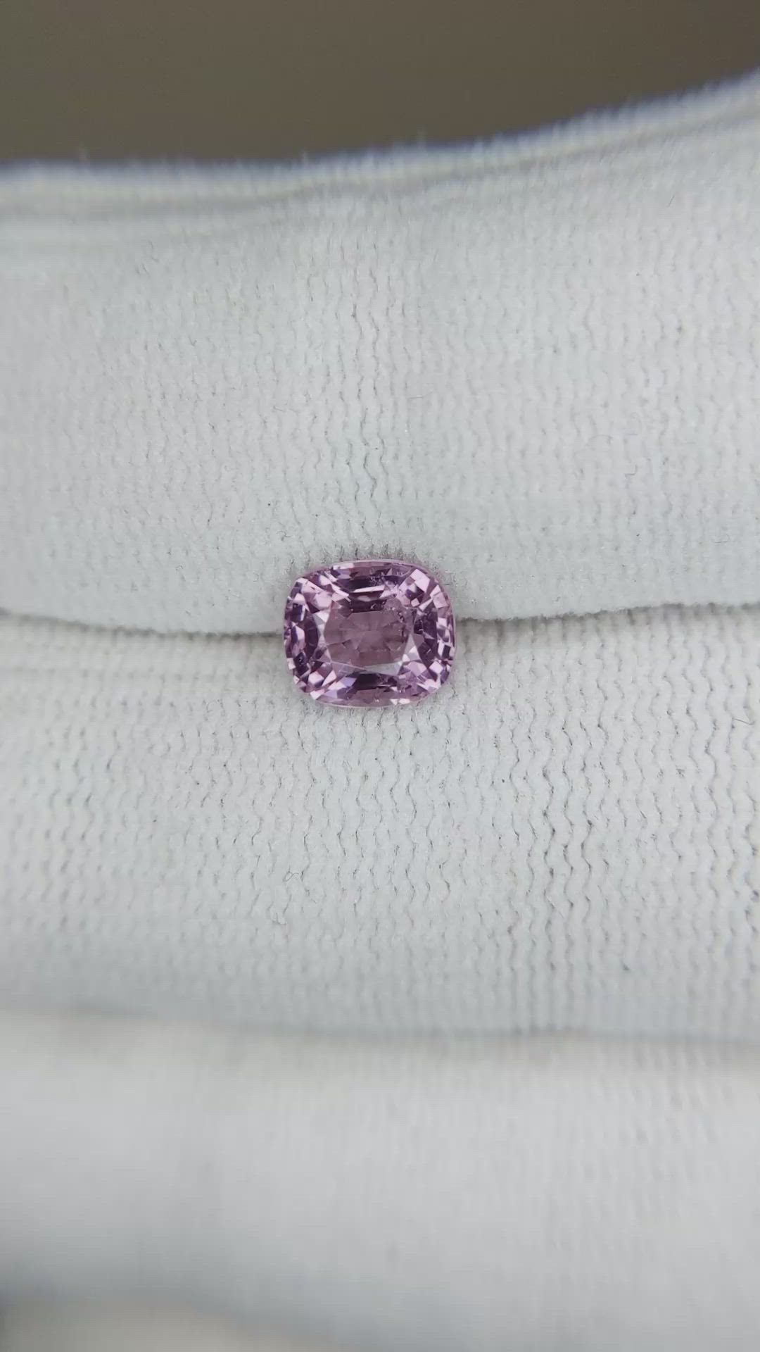 1.19 Ct. Purplish Pink Spinel from Burma (Myanmar) Size Video