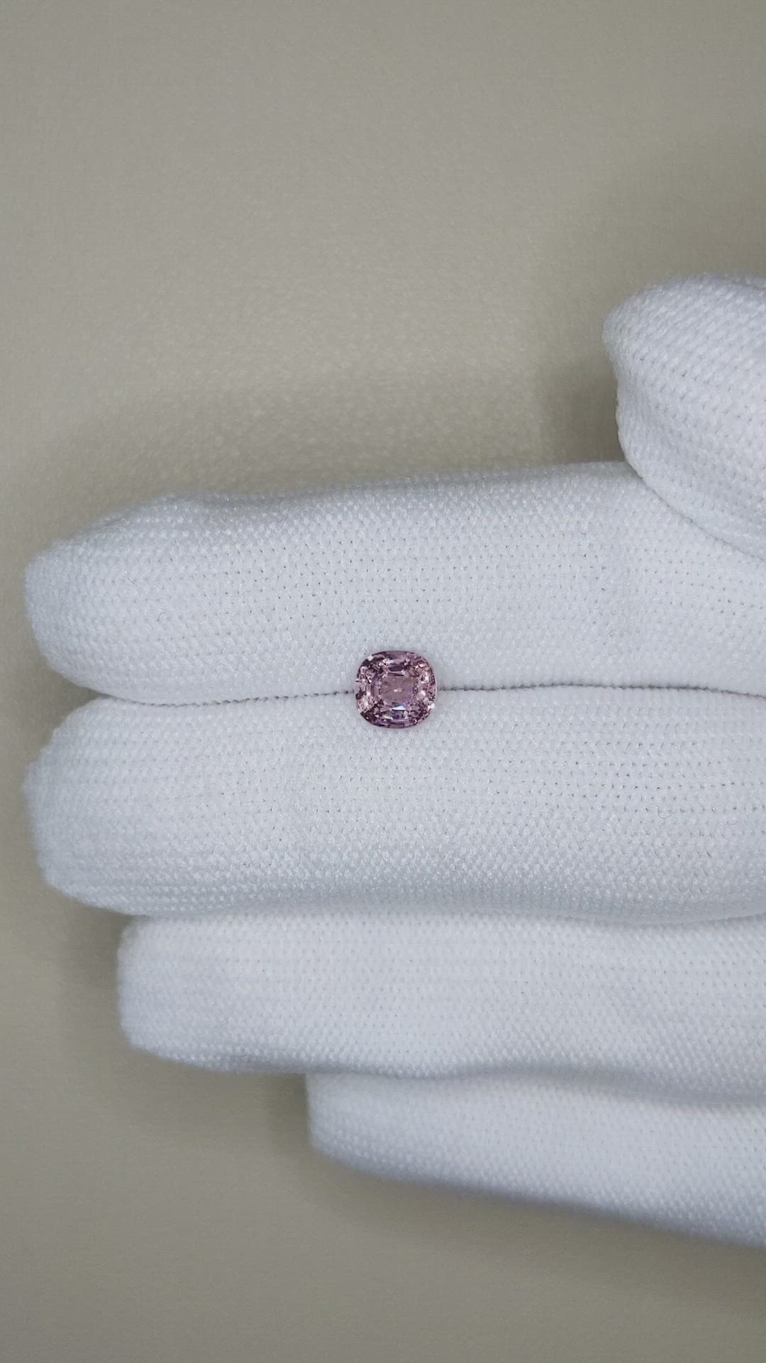 1.03 Ct. Purplish Pink Spinel from Burma (Myanmar) Size Video