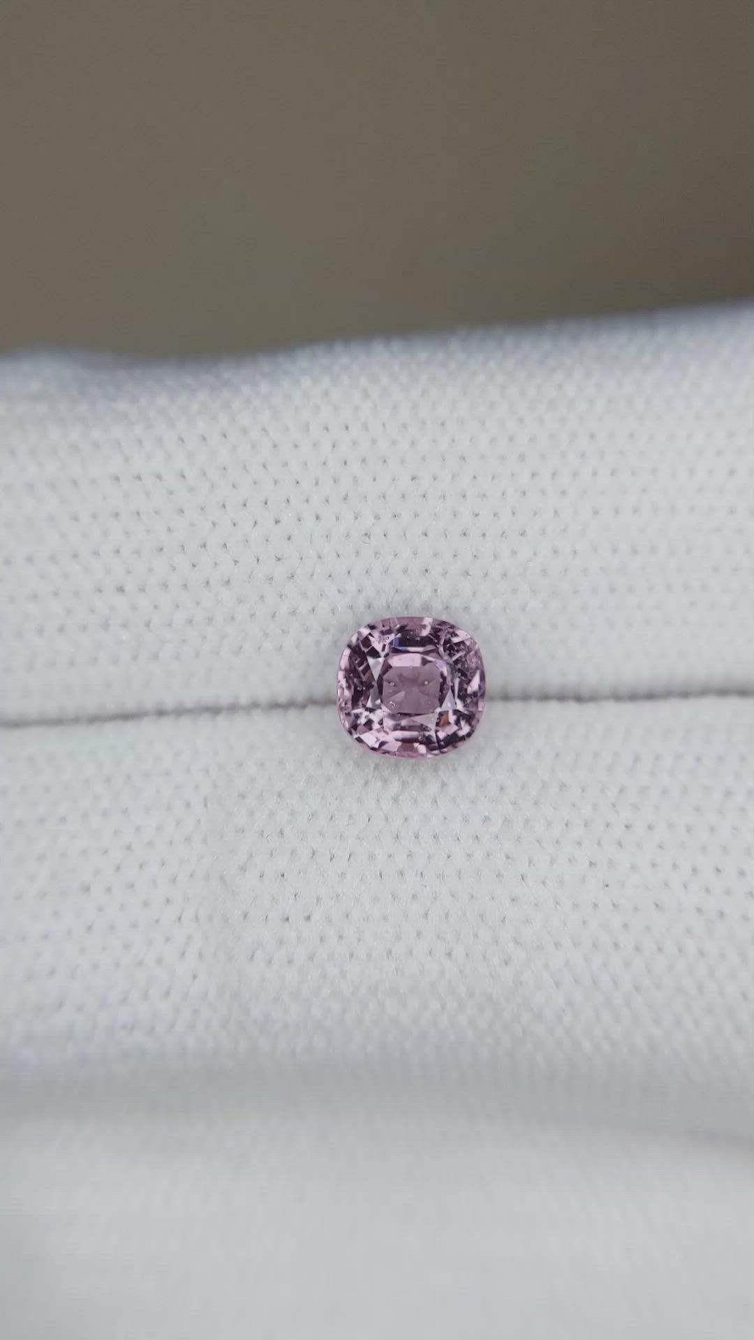 1.03 Ct. Purplish Pink Spinel from Burma (Myanmar) Size Video