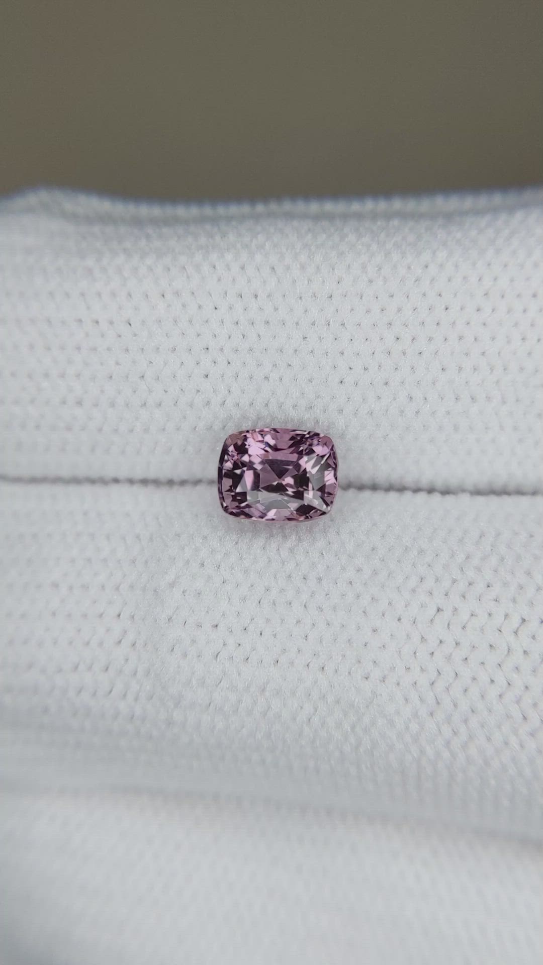 1.18 Ct. Pinkish Purple Spinel from Burma (Myanmar) Size Video