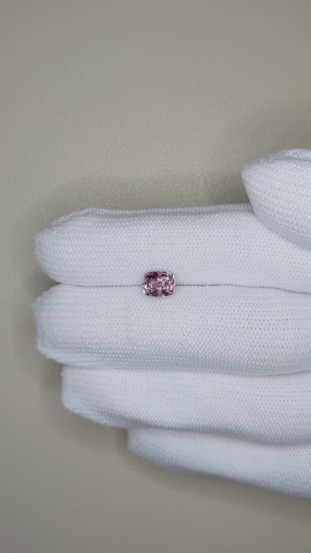1.18 Ct. Pinkish Purple Spinel from Burma (Myanmar) Size Video