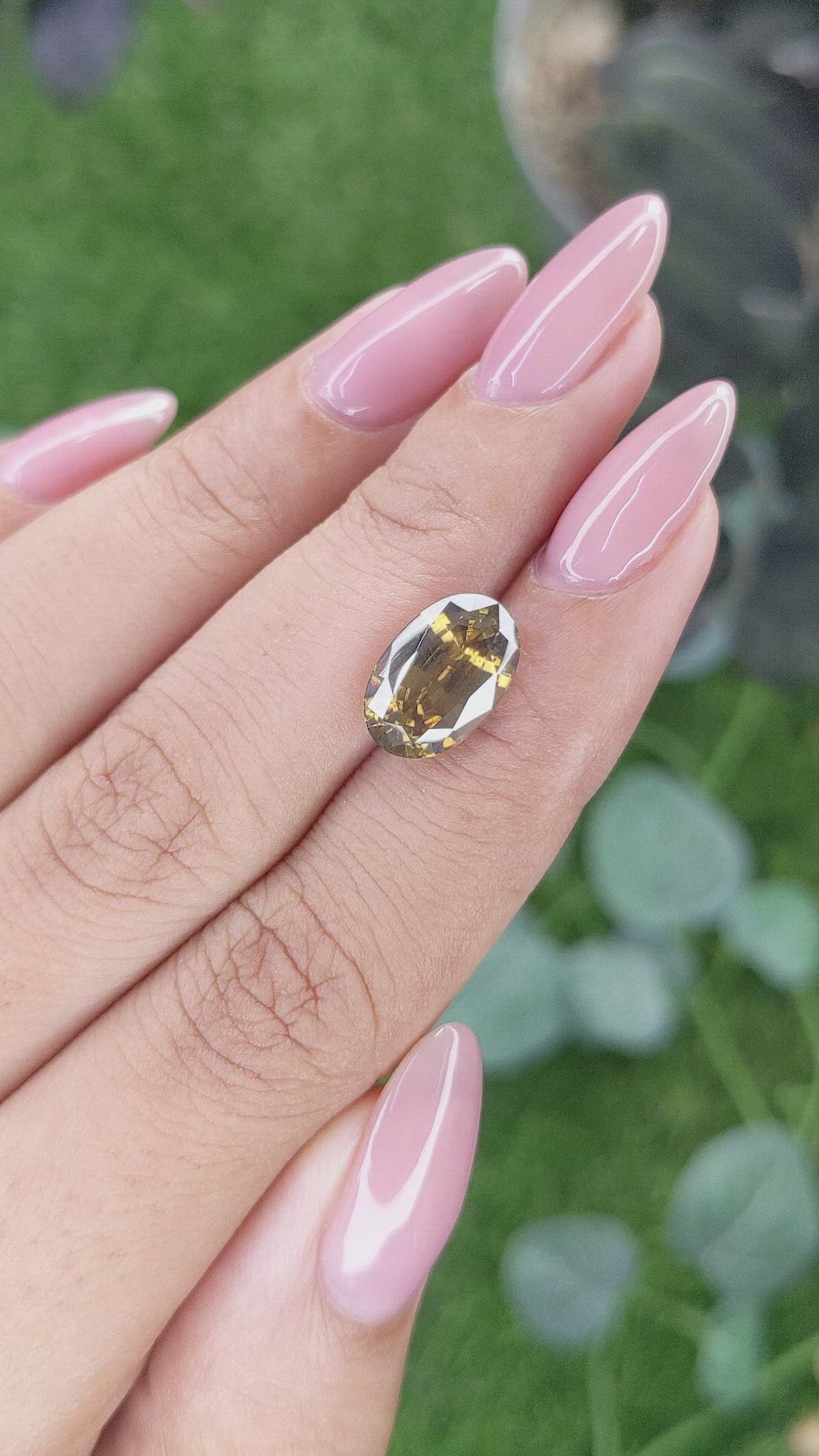 6.14 Ct. Yellowish Brown Zircon from Ceylon (Sri Lanka) Size Video