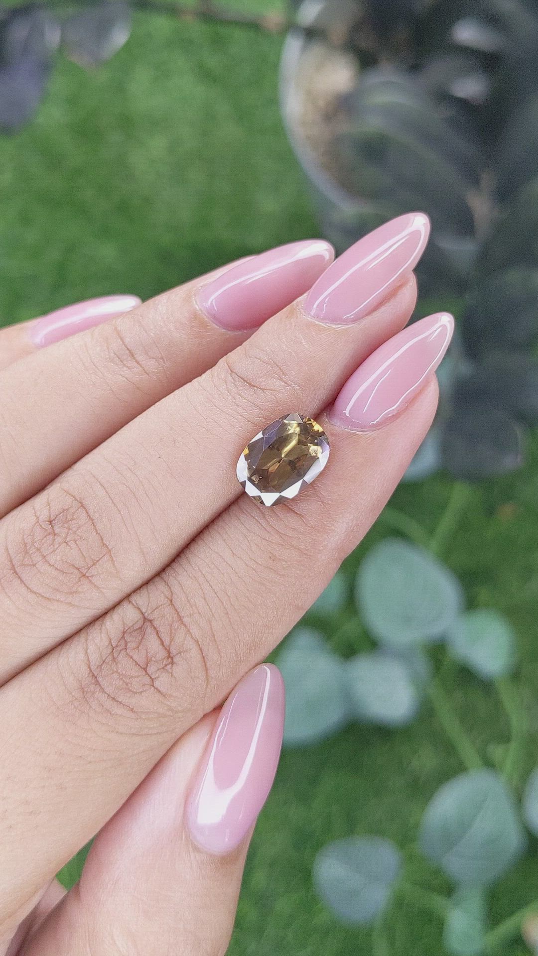 4.50 Ct. Orangish Brown Zircon from Ceylon (Sri Lanka) Size Video