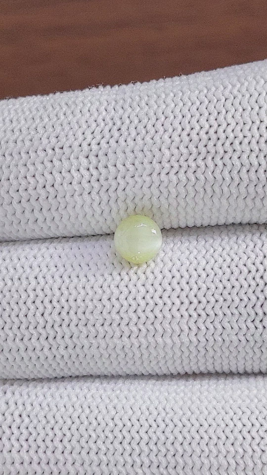 1.17 Ct. Yellowish Green Cabochon Chrysoberyl from Ceylon (Sri Lanka) Size Video