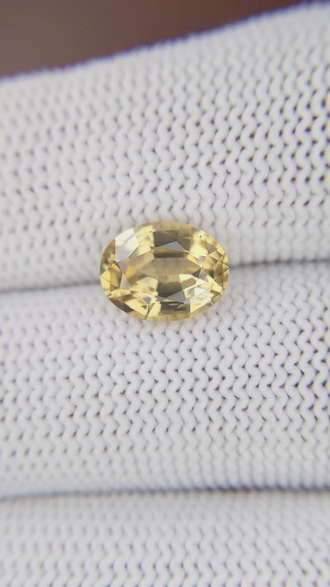 2.68 Ct. Golden Brown Sinhalite from Ceylon (Sri Lanka) Size Video