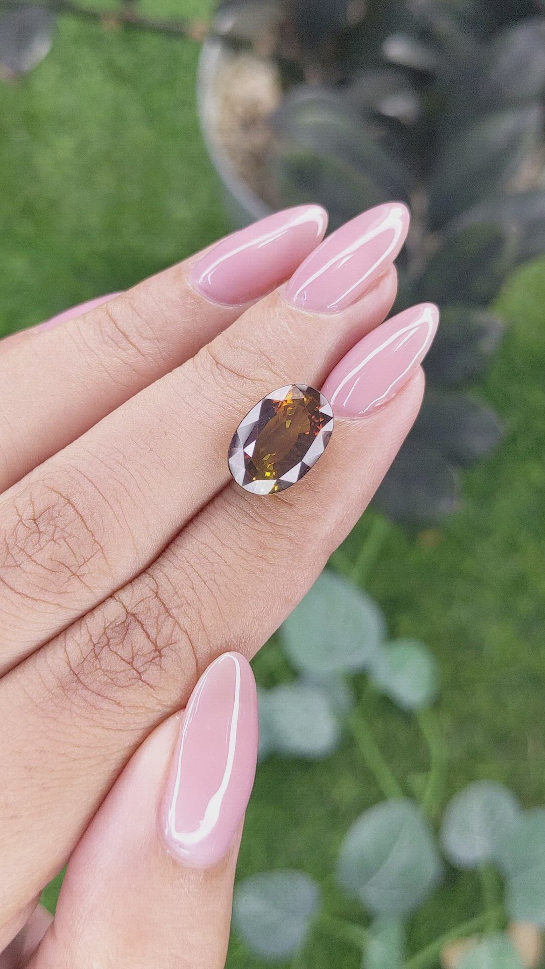 5.34 Ct. Reddish Orange Tourmaline from Ceylon (Sri Lanka) Size Video