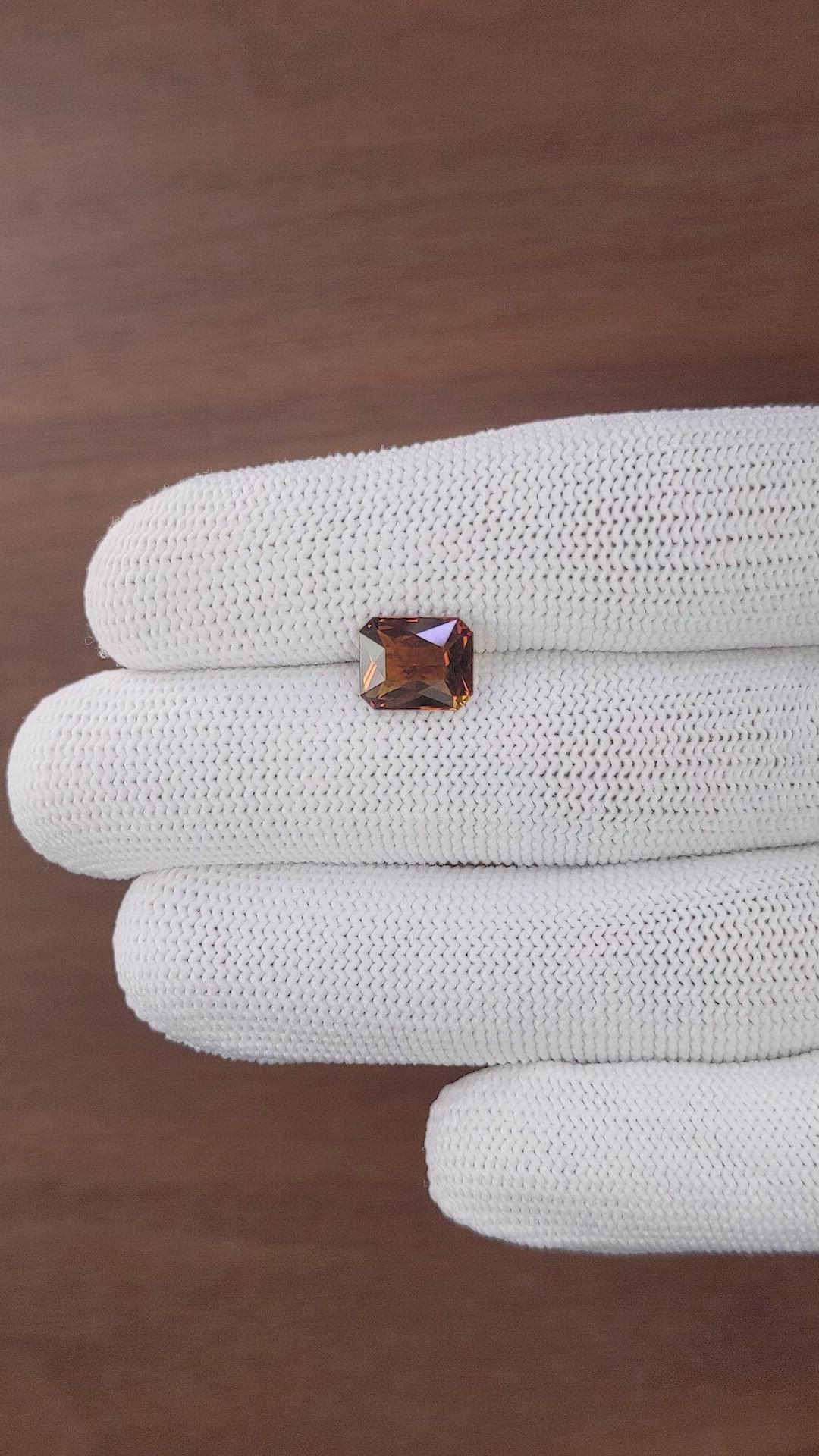 2.54 Ct. Reddish Orange Tourmaline from Ceylon (Sri Lanka) Size Video