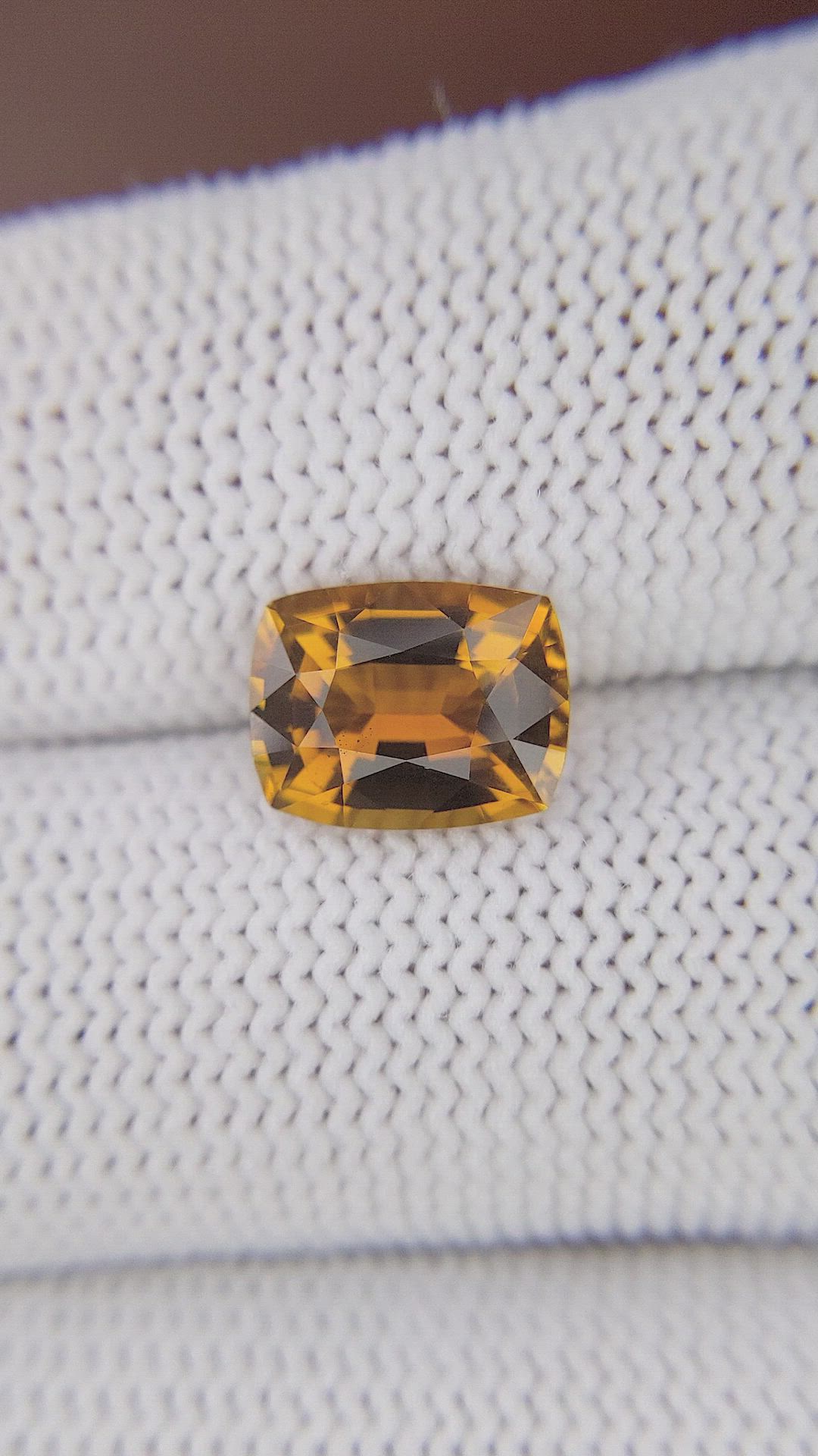 2.33 Ct. Orange Tourmaline from Ceylon (Sri Lanka) Size Video