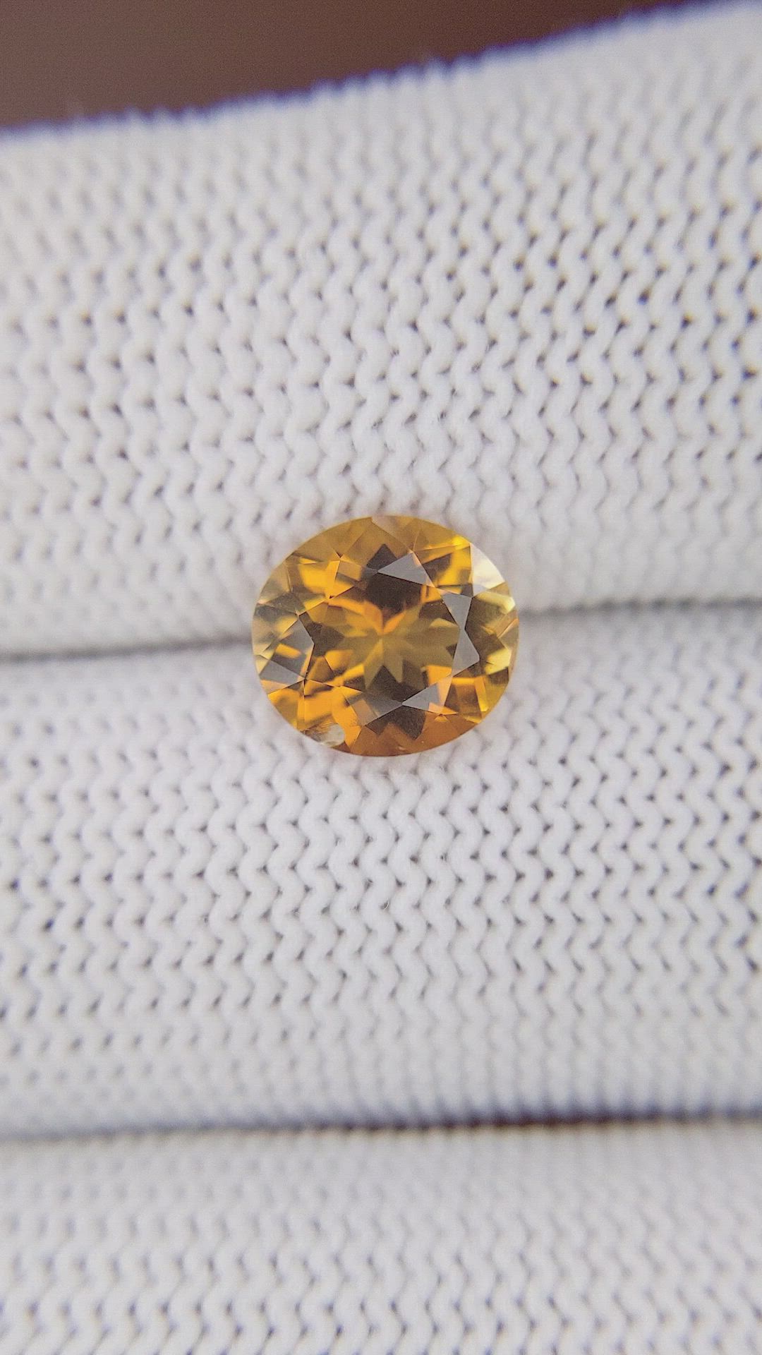 2.00 Ct. Orange Tourmaline from Ceylon (Sri Lanka) Size Video