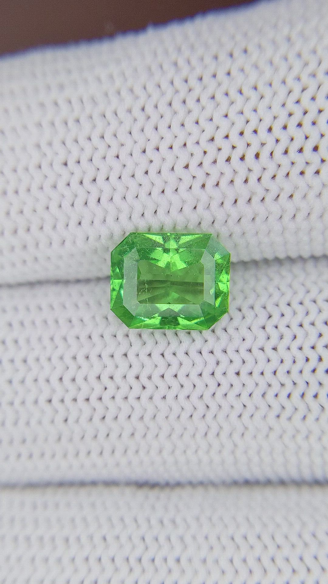 2.08 Ct. Tsavorite Garnet from Tanzania Size Video