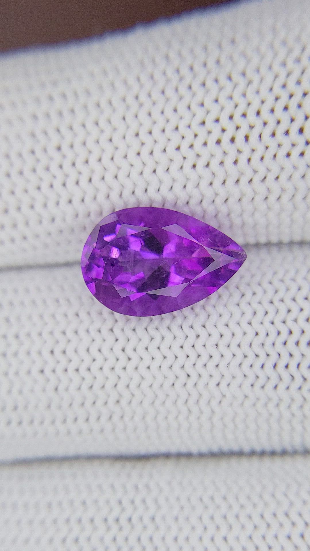 3.30 Ct. Purple Amethyst from Ceylon (Sri Lanka) Size Video