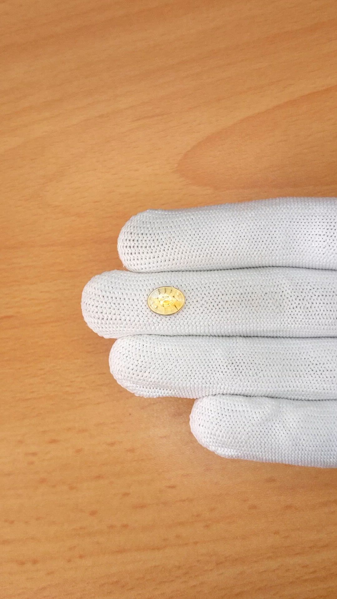1.75 Ct. Yellow Cabochon Citrine from Ceylon (Sri Lanka) Size Video