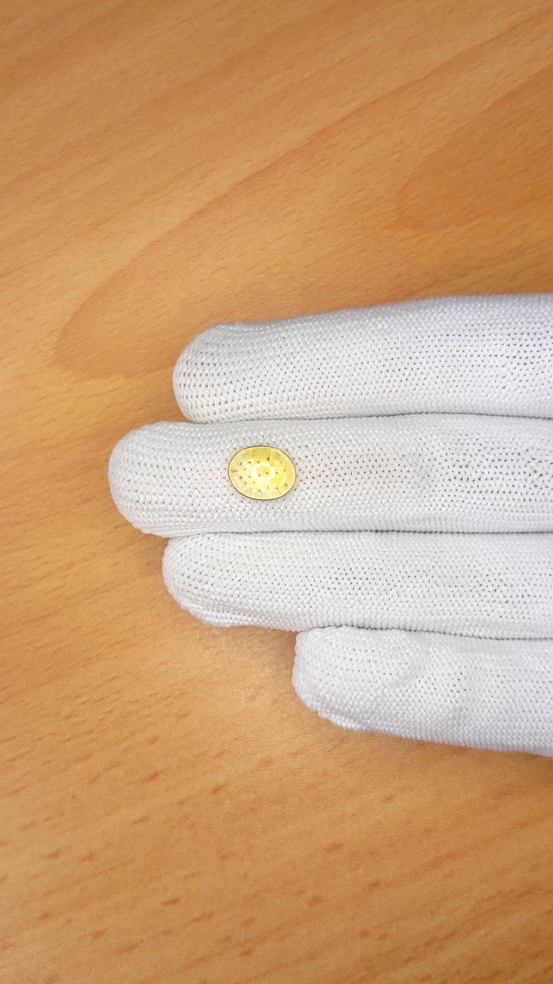 2.32 Ct. Yellow Cabochon Citrine from Ceylon (Sri Lanka) Size Video