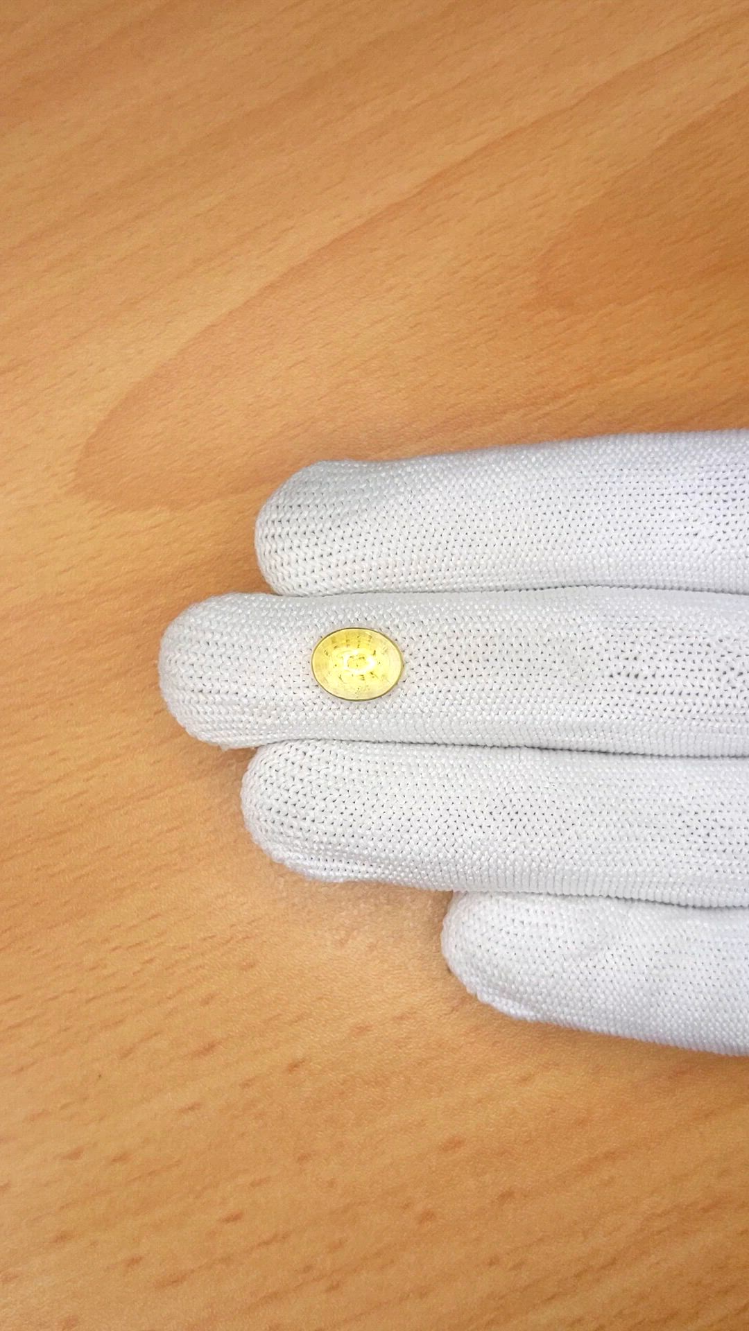 2.16 Ct. Yellow Cabochon Citrine from Ceylon (Sri Lanka) Size Video