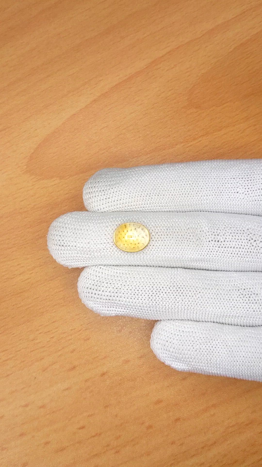 2.49 Ct. Yellow Cabochon Citrine from Ceylon (Sri Lanka) Size Video